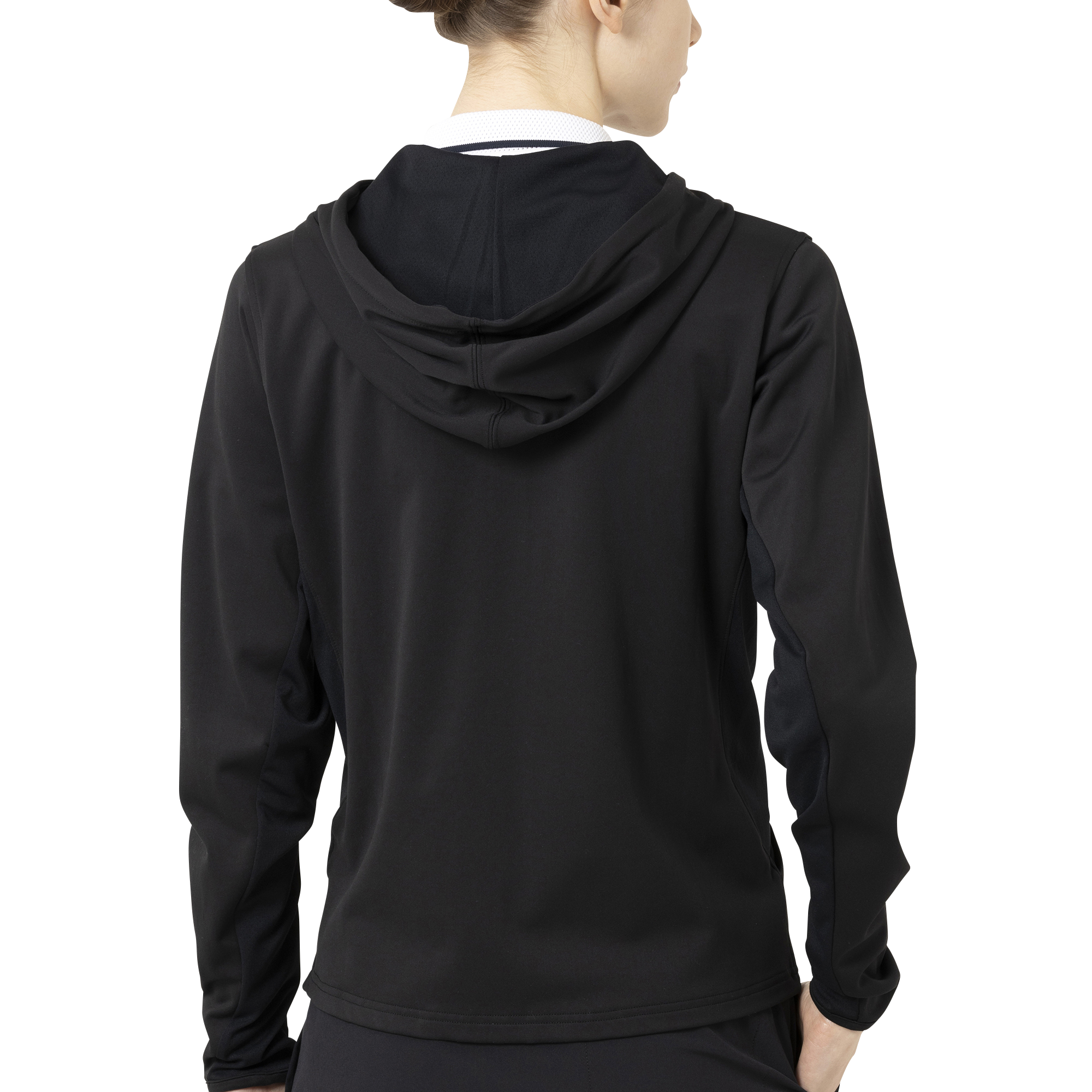 サイドメッシュ長袖フルジップフーディー