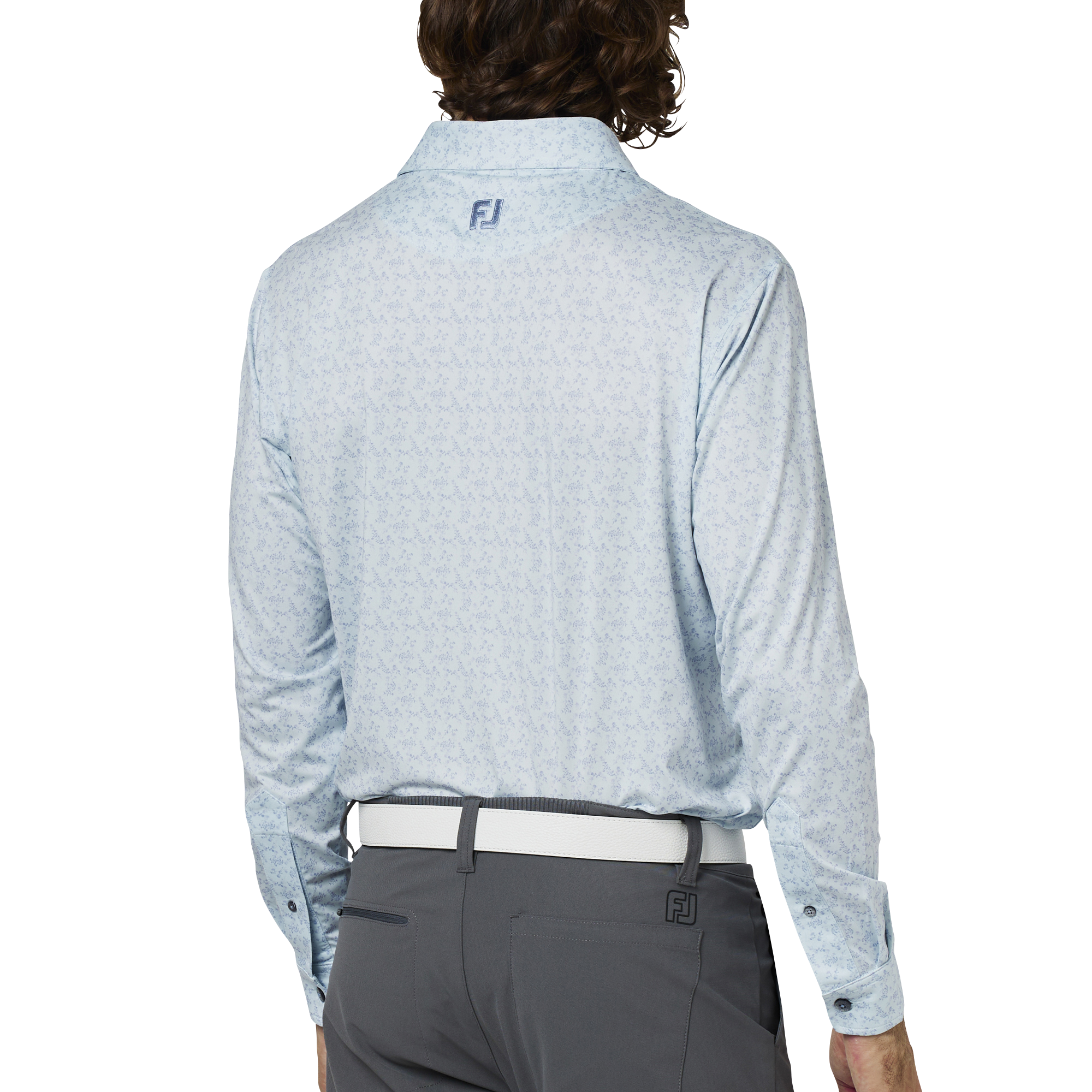 ヴィンテージフラワープリント長袖シャツ