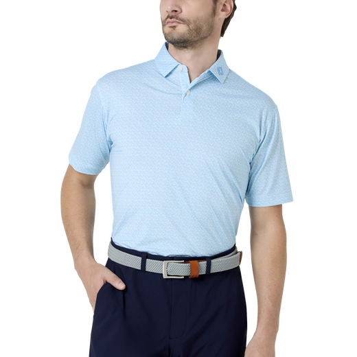 フローラルマーク ストレッチライル半袖シャツ