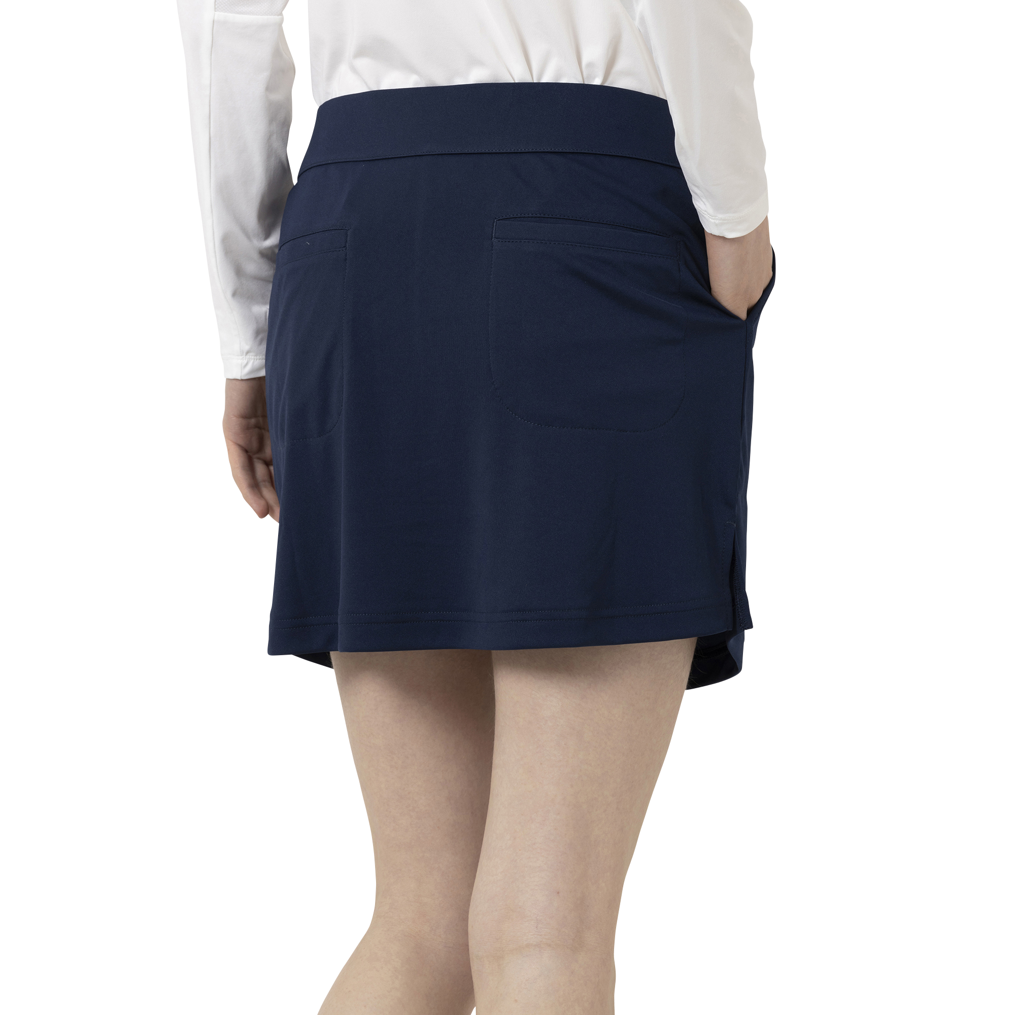 ウエストゴムソリッドスカート