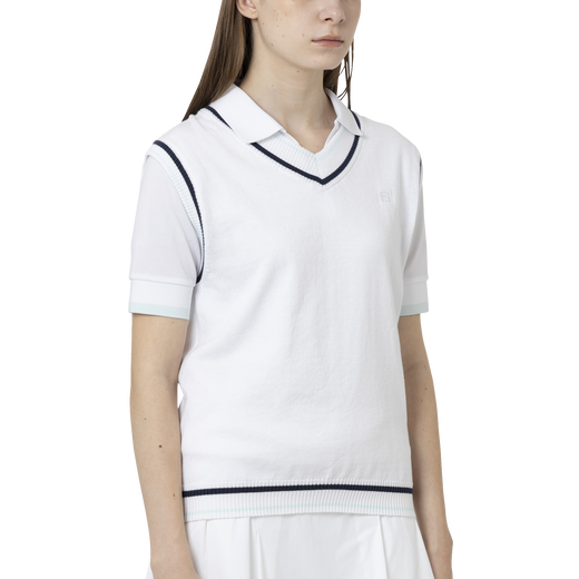 W's ワイドVネックニットベスト