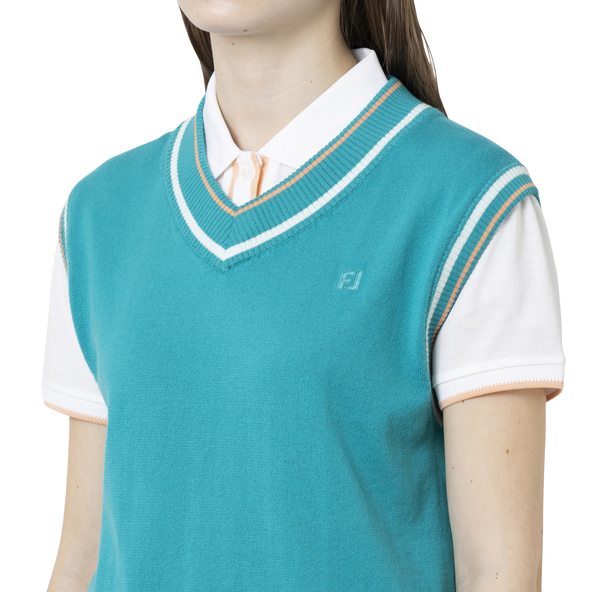 Womens ワイドVネックニットベスト
