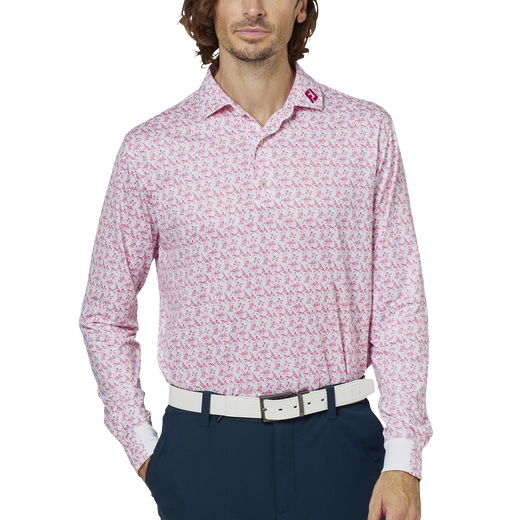 ヴィンテージフラワープリント長袖シャツ