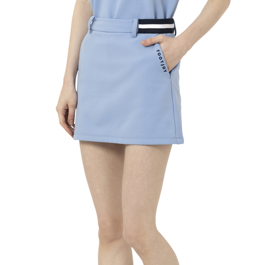 ラインリブウエストゴムスウェットスカート