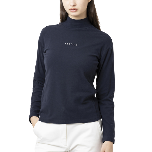 シグナル長袖モックネックシャツ