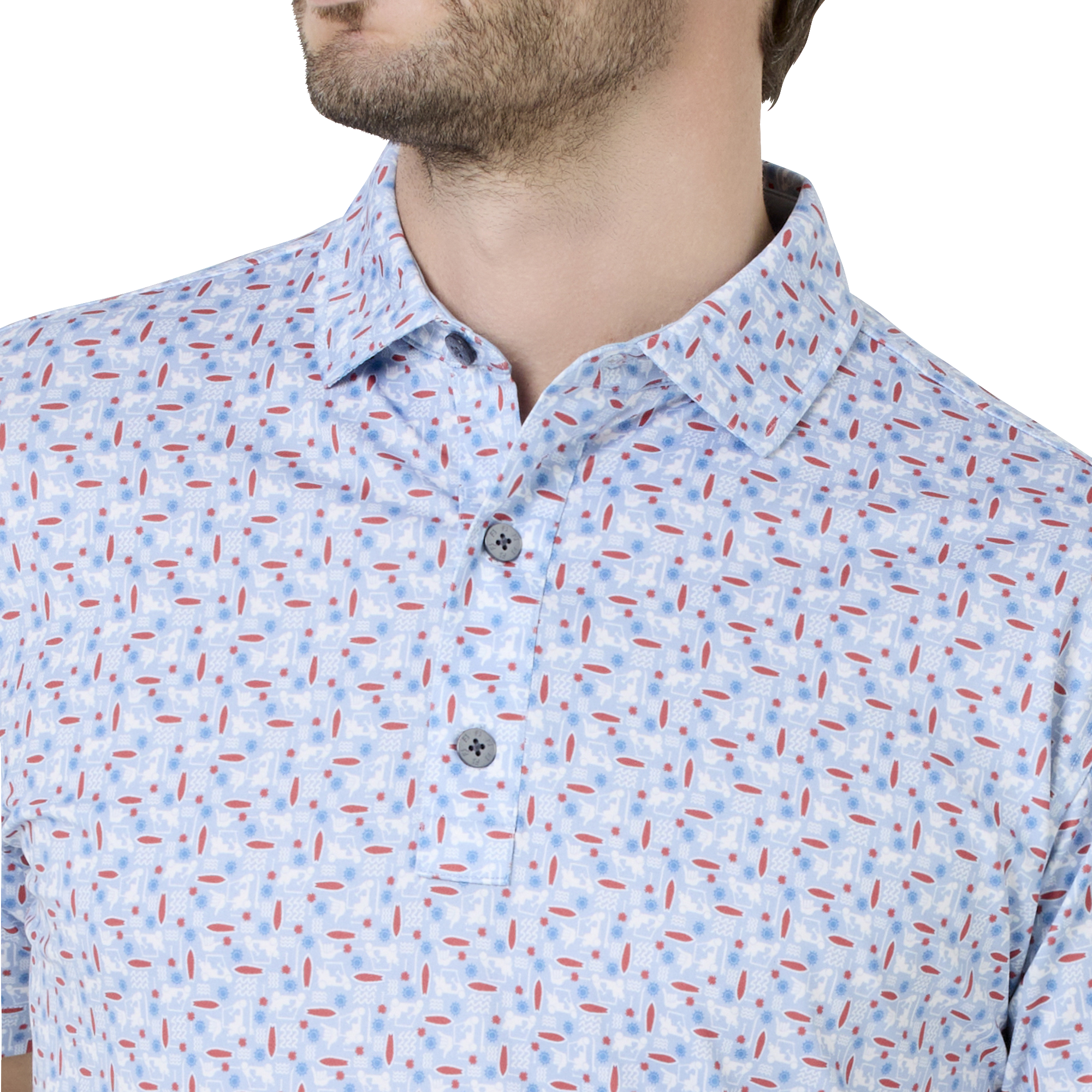 サーフズアップ ストレッチライル半袖シャツ