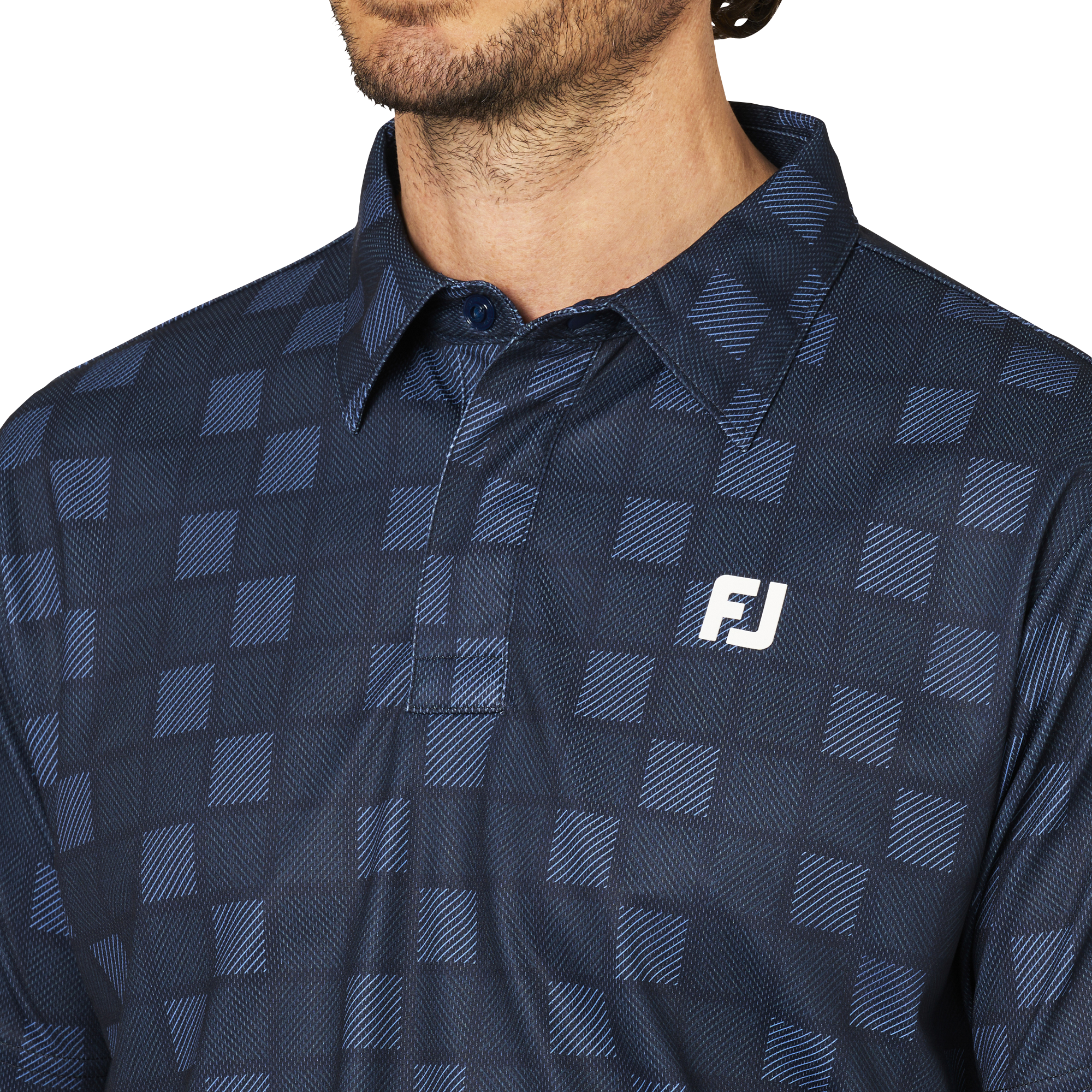 スクエアチェックスナップボタン半袖シャツ