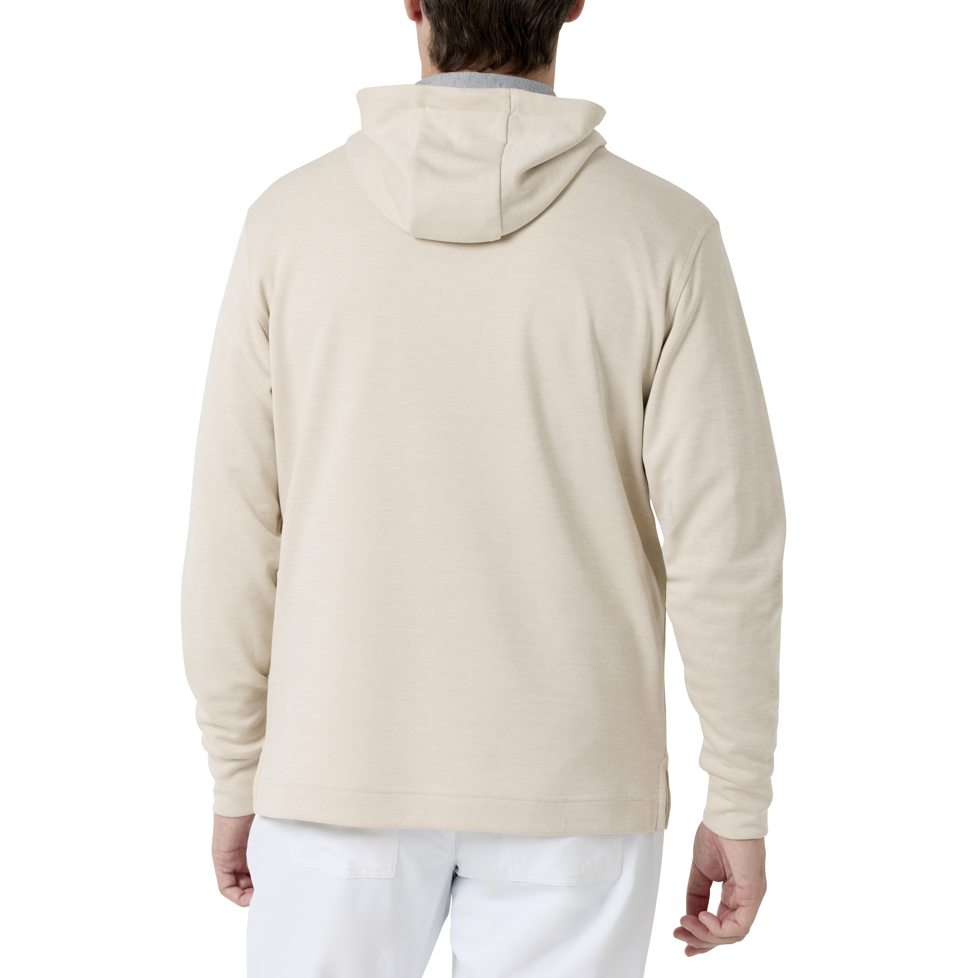 Essential Mens LtWt L/S ストレッチフーディープルオーバー