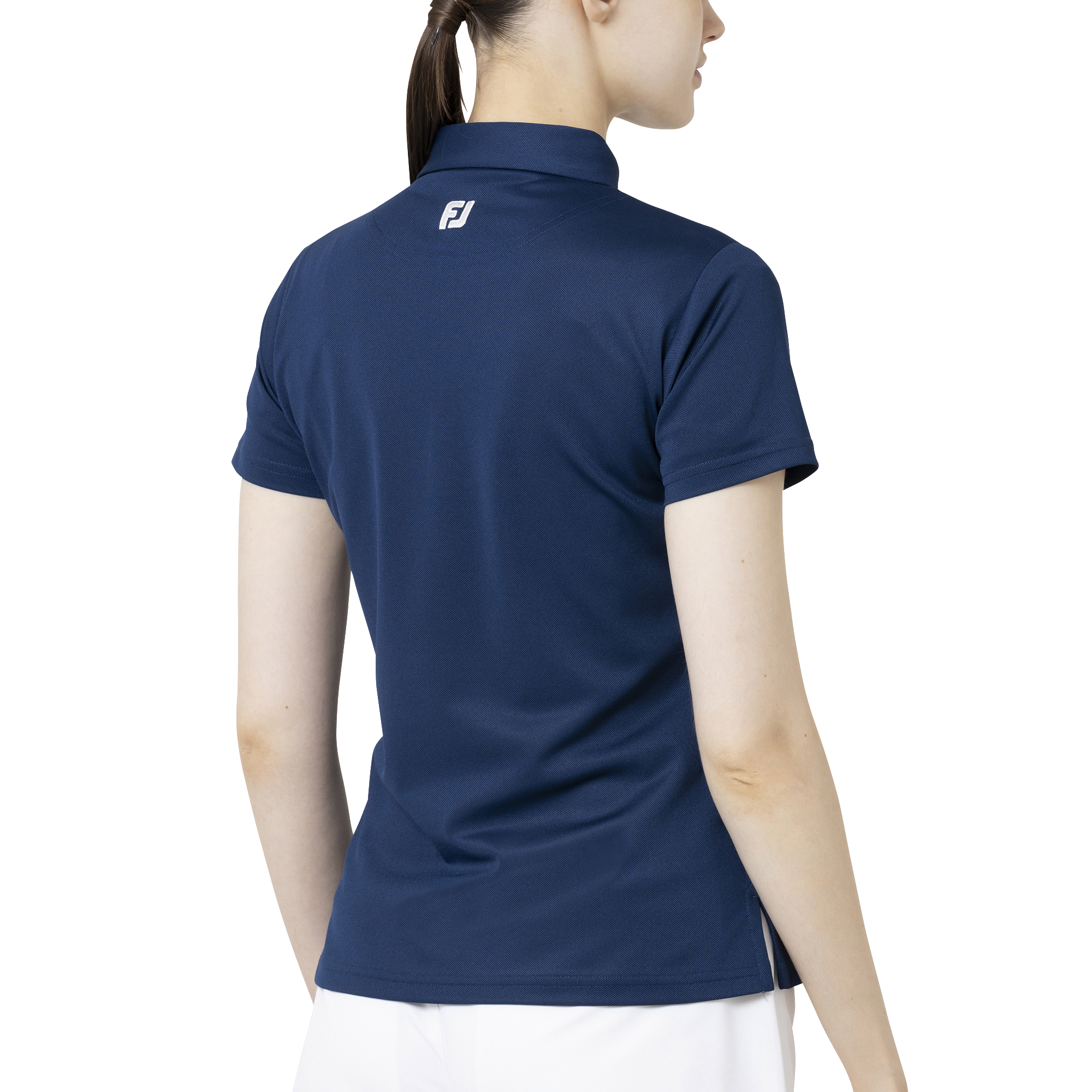 Essential Womens Solid ストレッチ鹿の子半袖シャツ