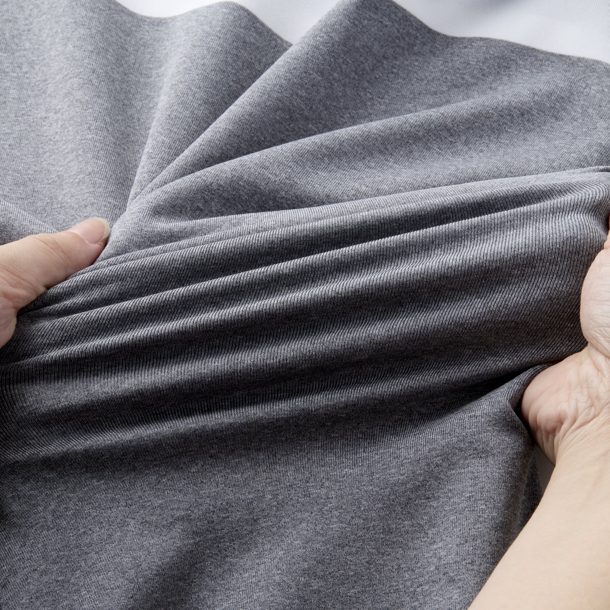 Essential M's カラーブロック ストレッチライル半袖シャツ