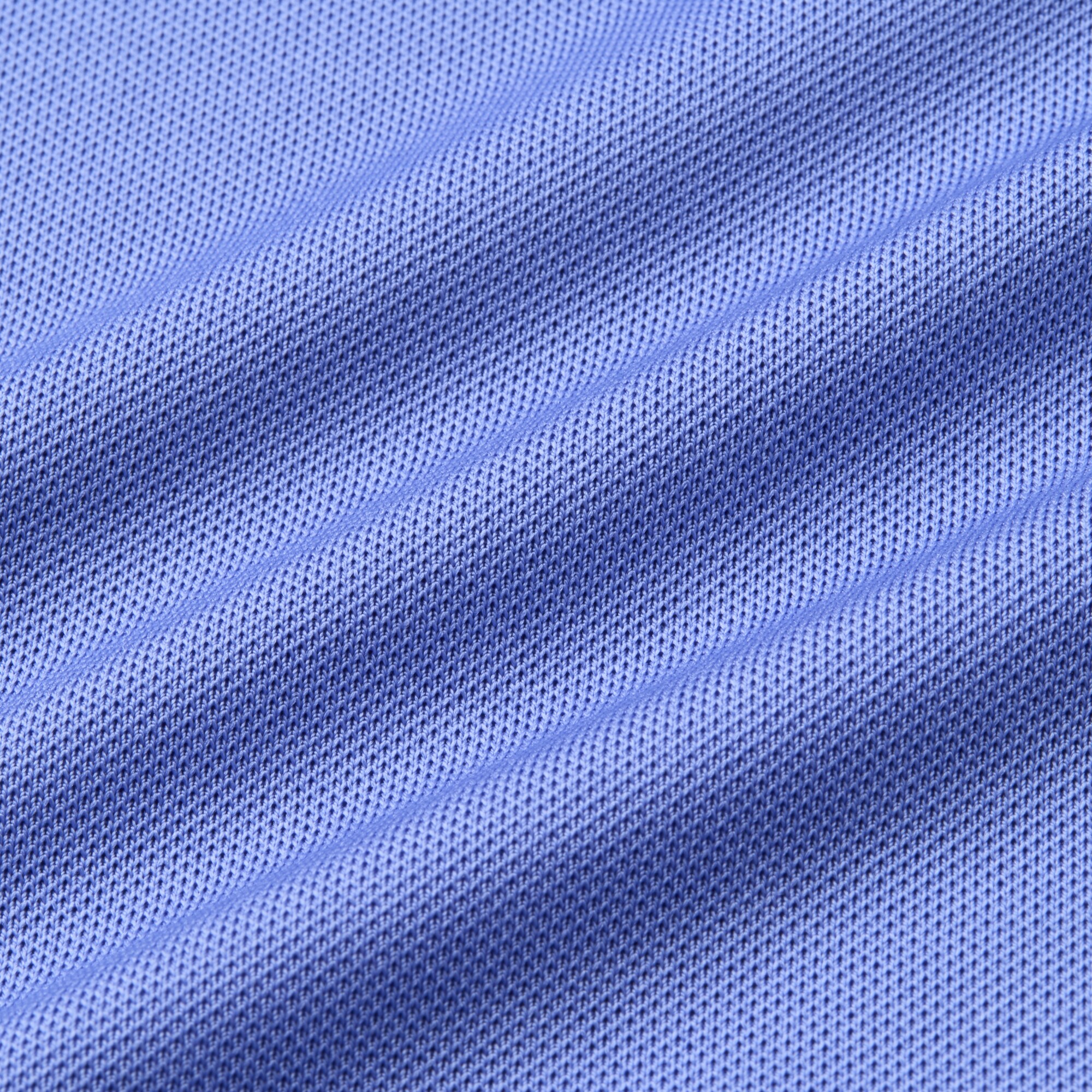 スリーブストライプ ストレッチ鹿の子半袖シャツ