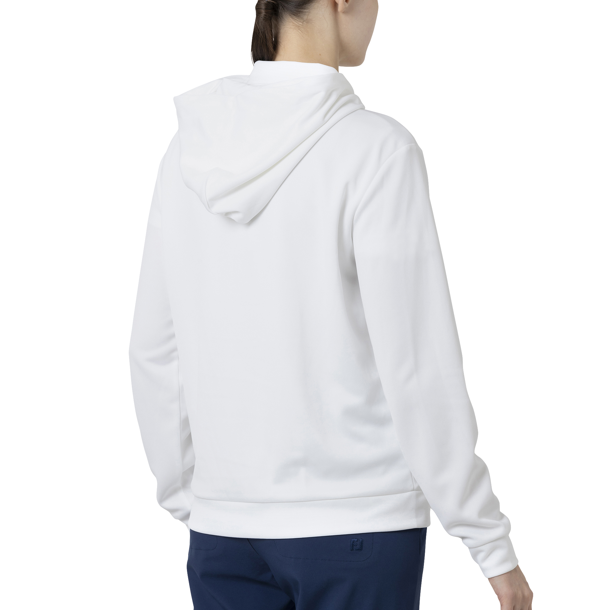 Essential Womens LtWt L/S ストレッチフーディープルオーバー