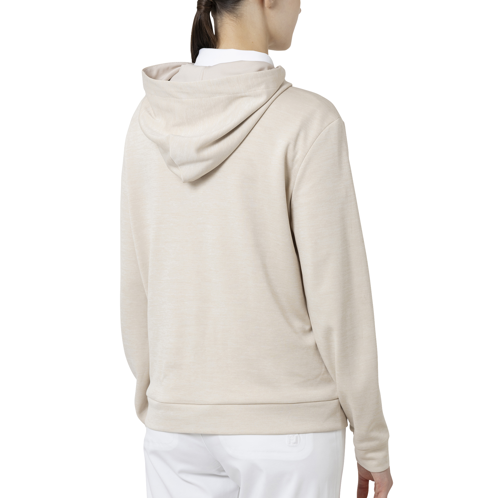 Essential Womens LtWt L/S ストレッチフーディープルオーバー