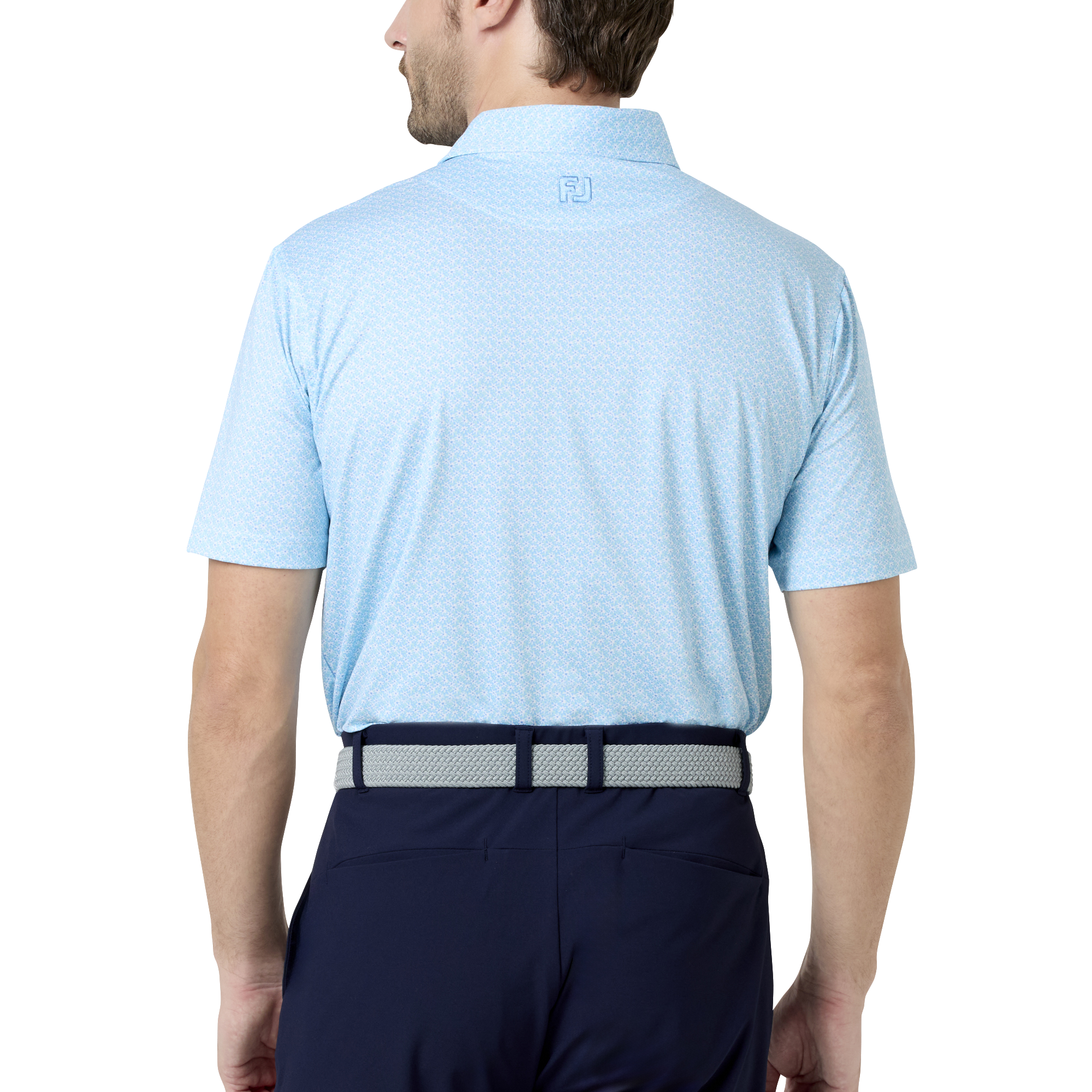 フローラルマーク ストレッチライル半袖シャツ