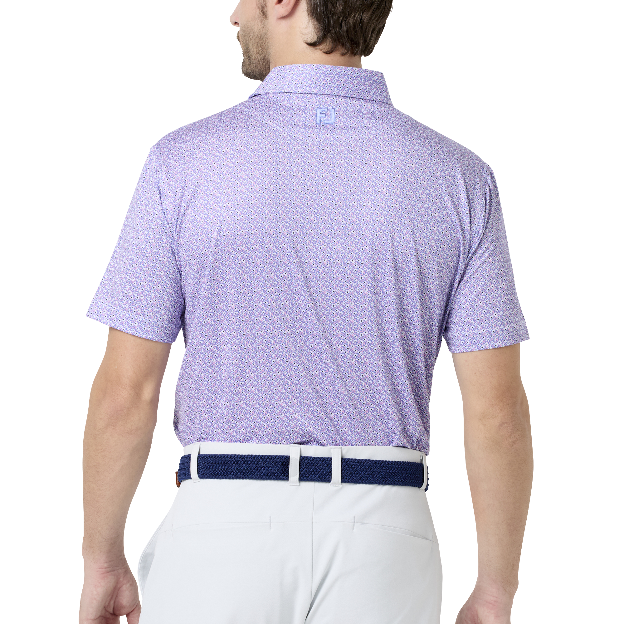 フローラルマーク ストレッチライル半袖シャツ