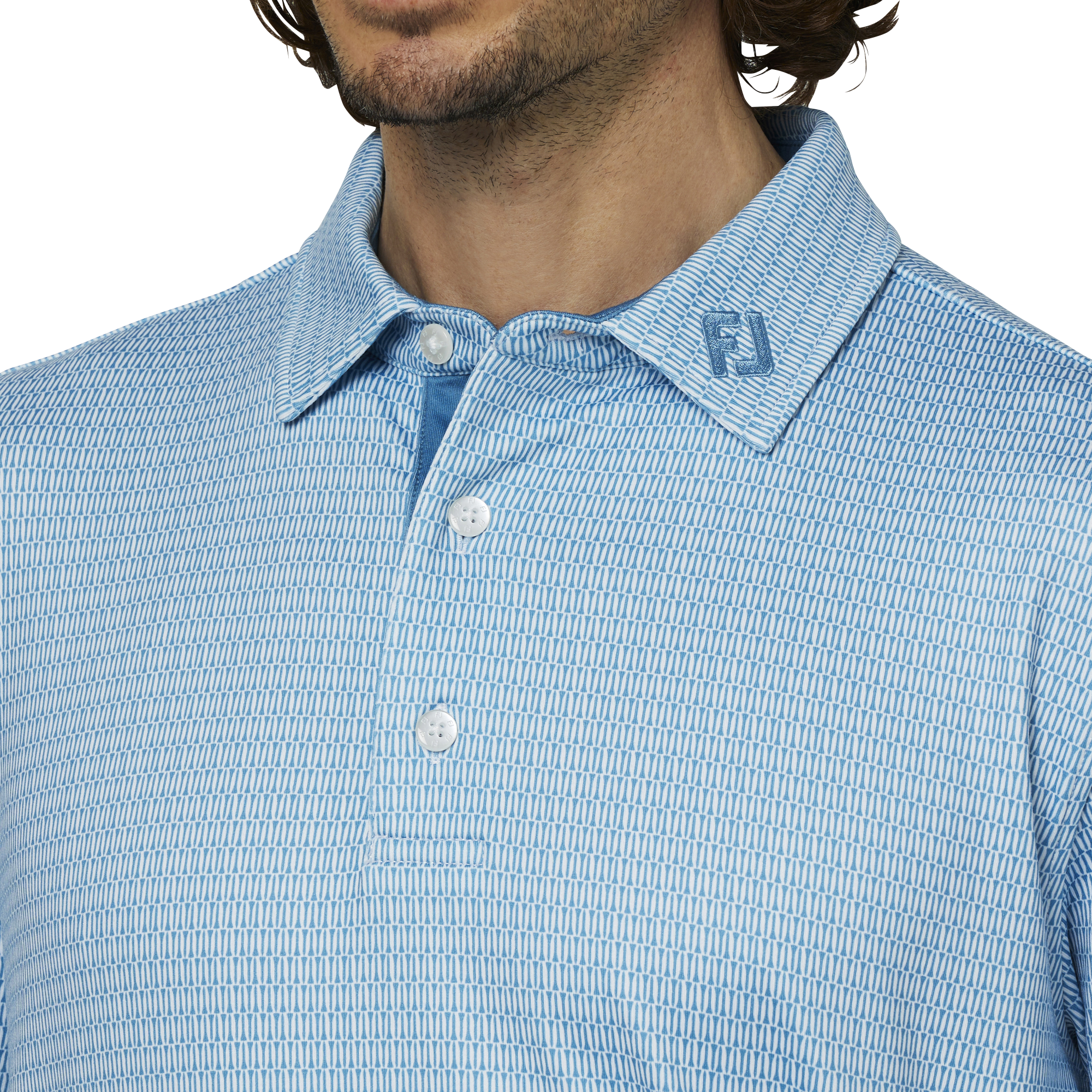 ティープリント裏起毛長袖シャツ