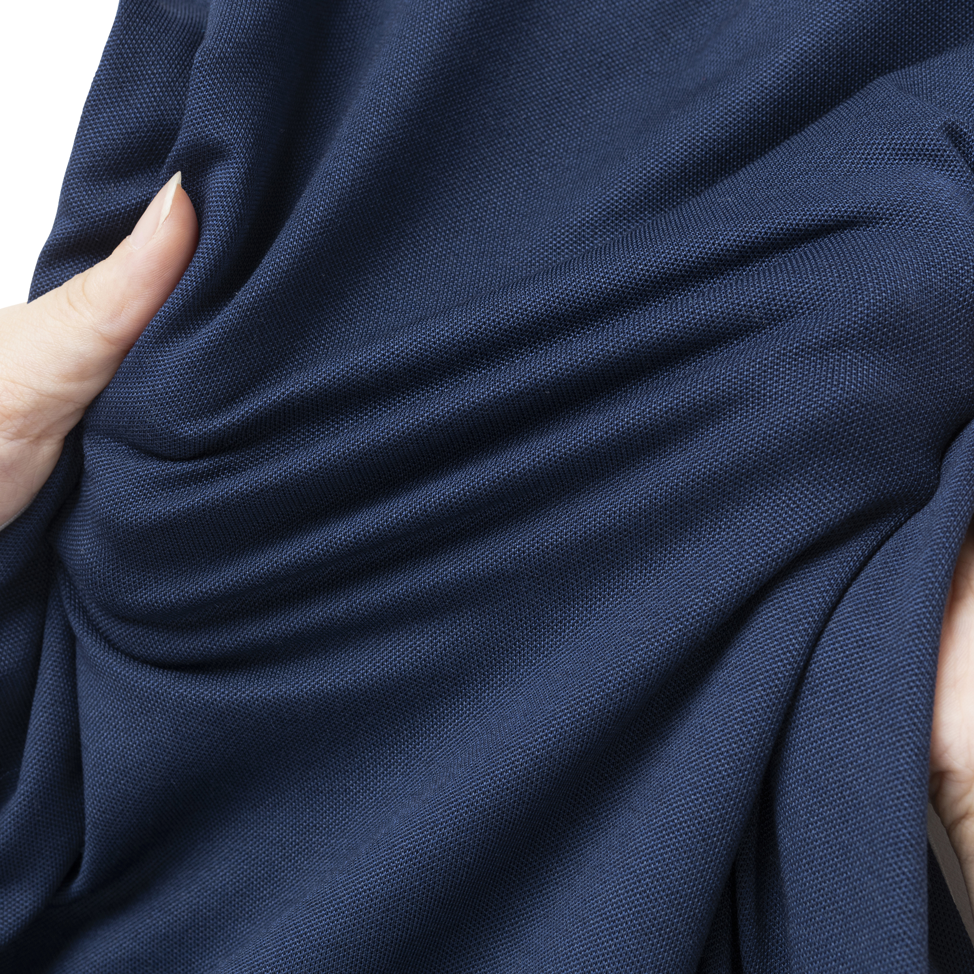 鹿の子ストレッチ　オープンプラケット ノースリーブ　シャツドレス