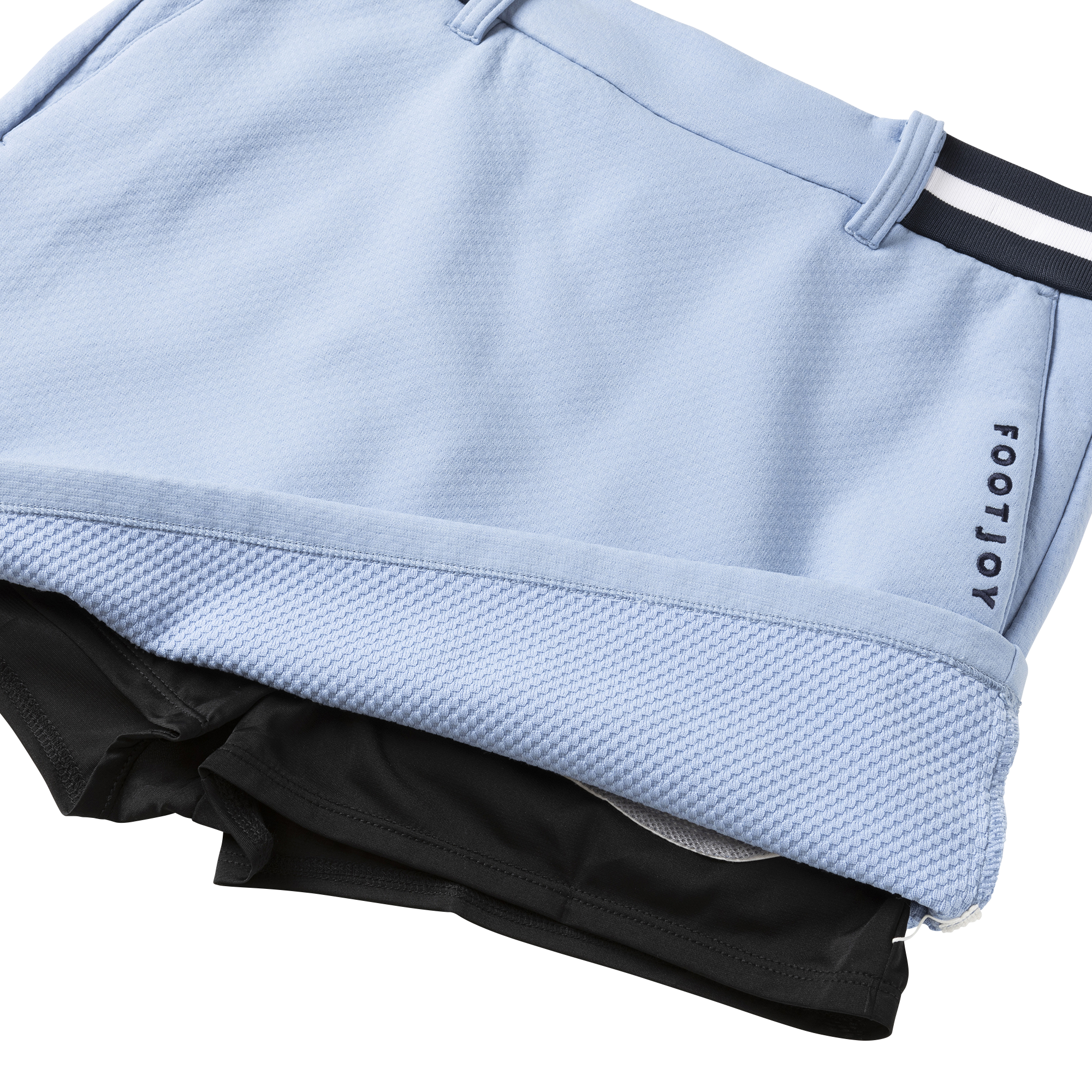 ラインリブウエストゴムスウェットスカート