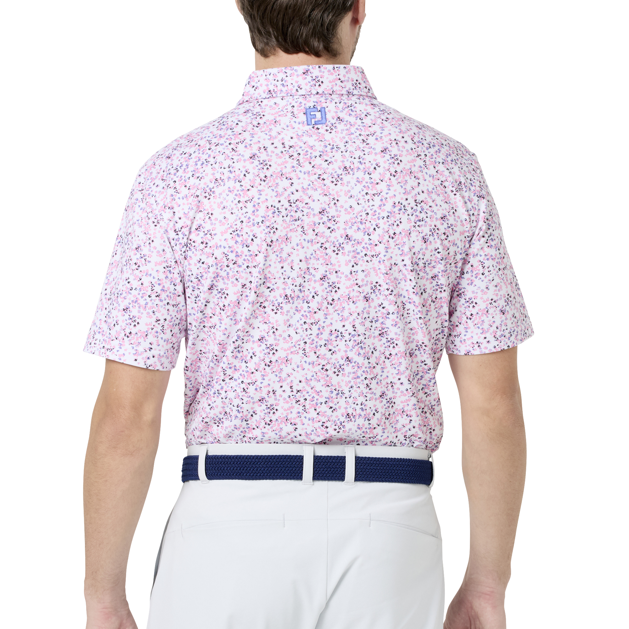 ウオーターカラー ストレッチ鹿の子半袖シャツ