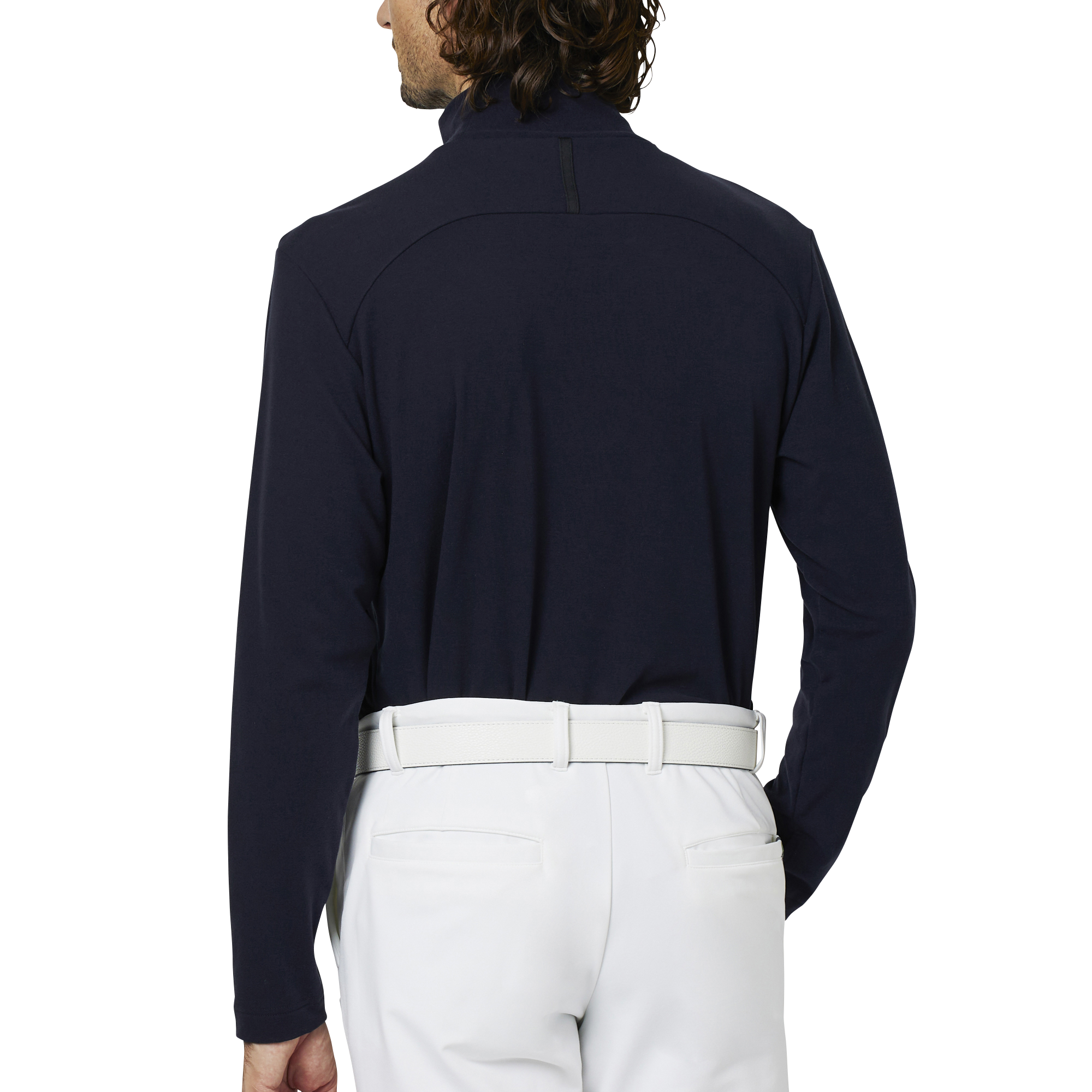 ハイストレッチ長袖ハイネックシャツ