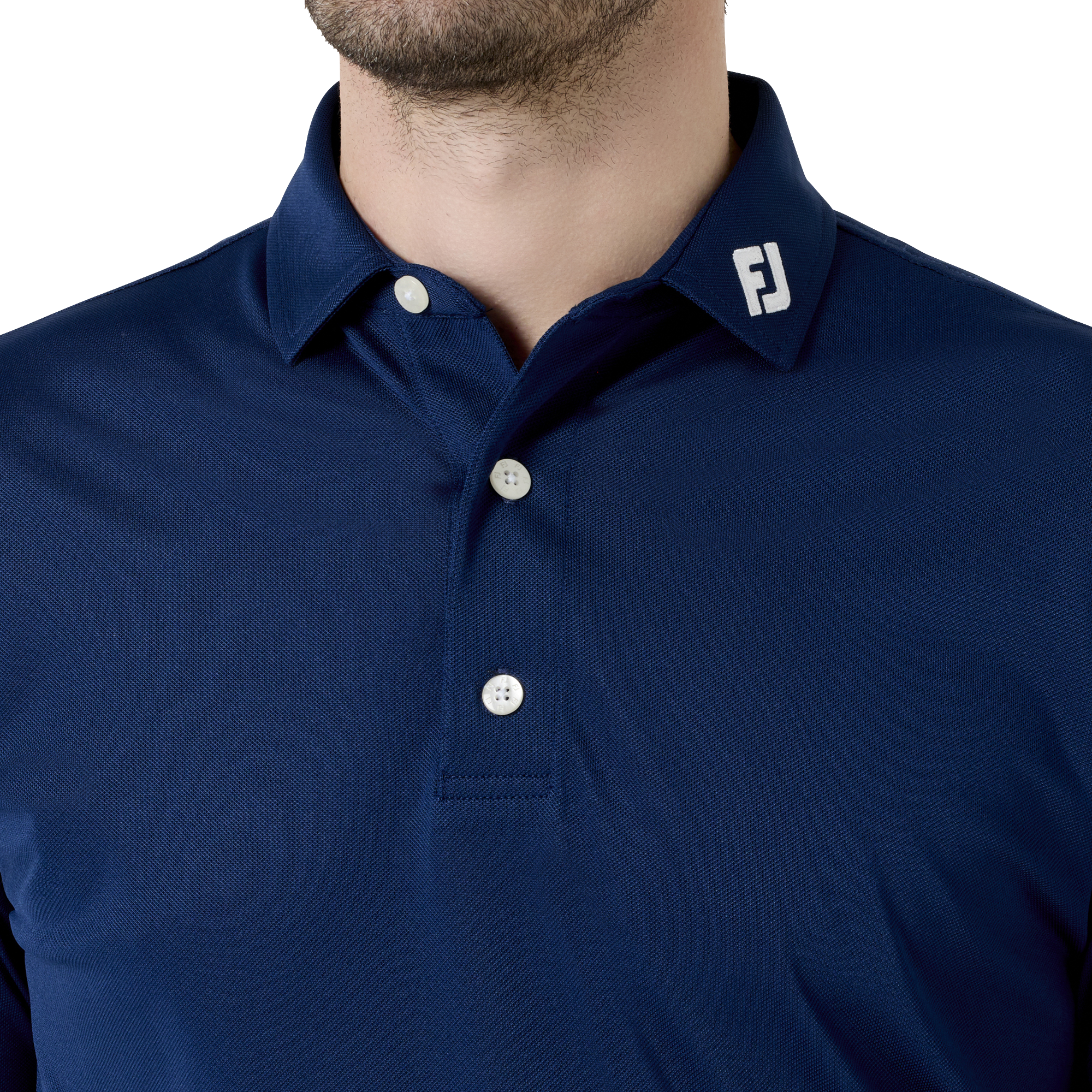 Essential Mens Solid ストレッチ鹿の子半袖シャツ