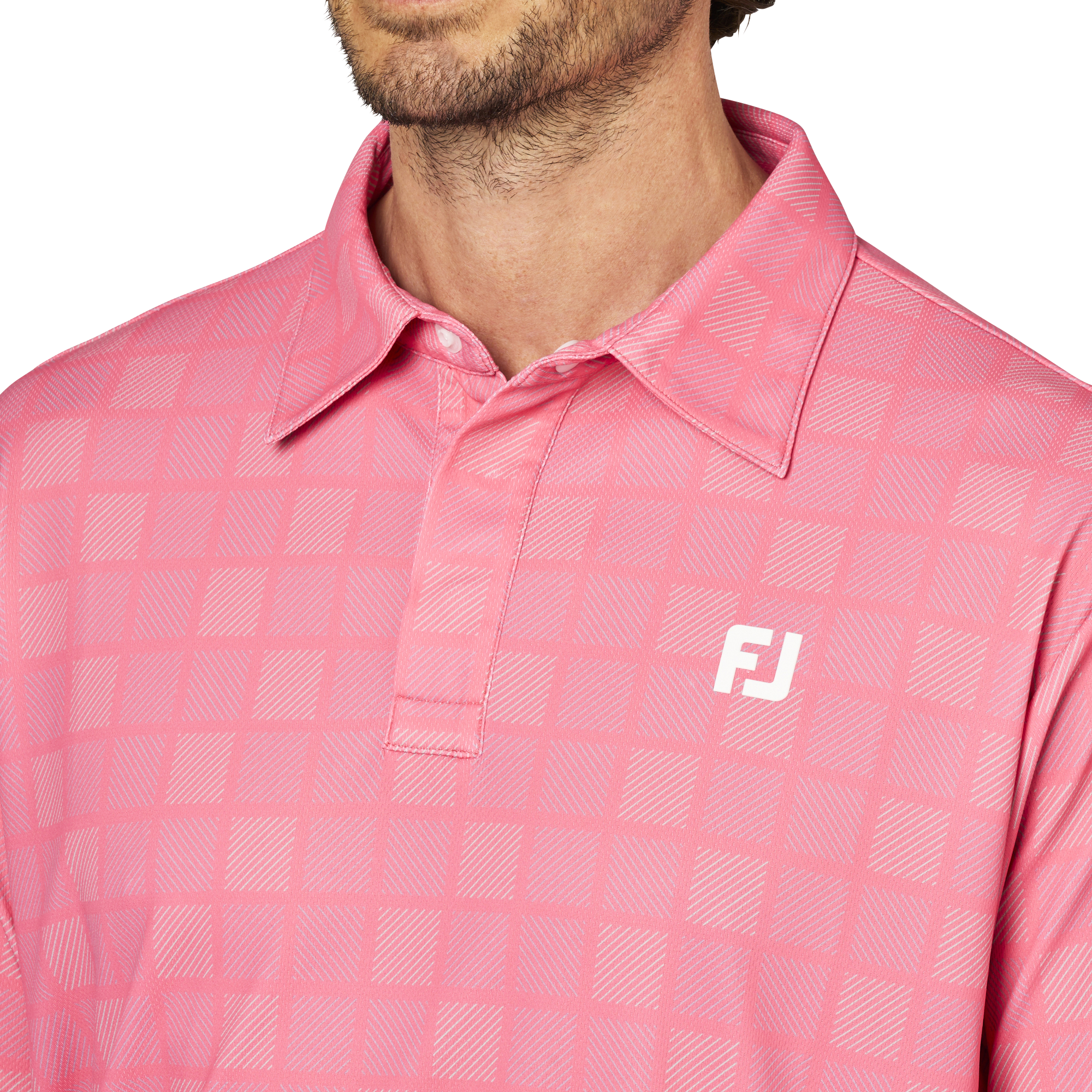 スクエアチェックスナップボタン半袖シャツ