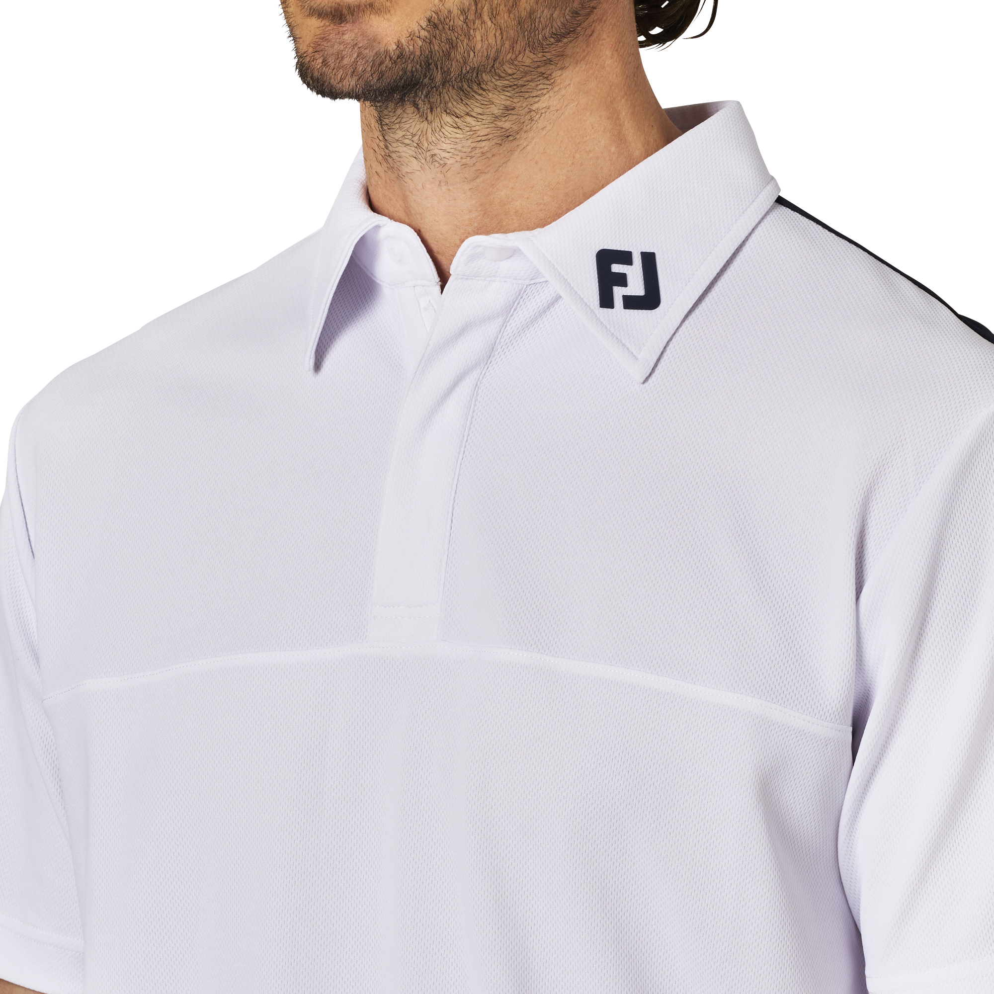 半袖ハーフジップシャツ