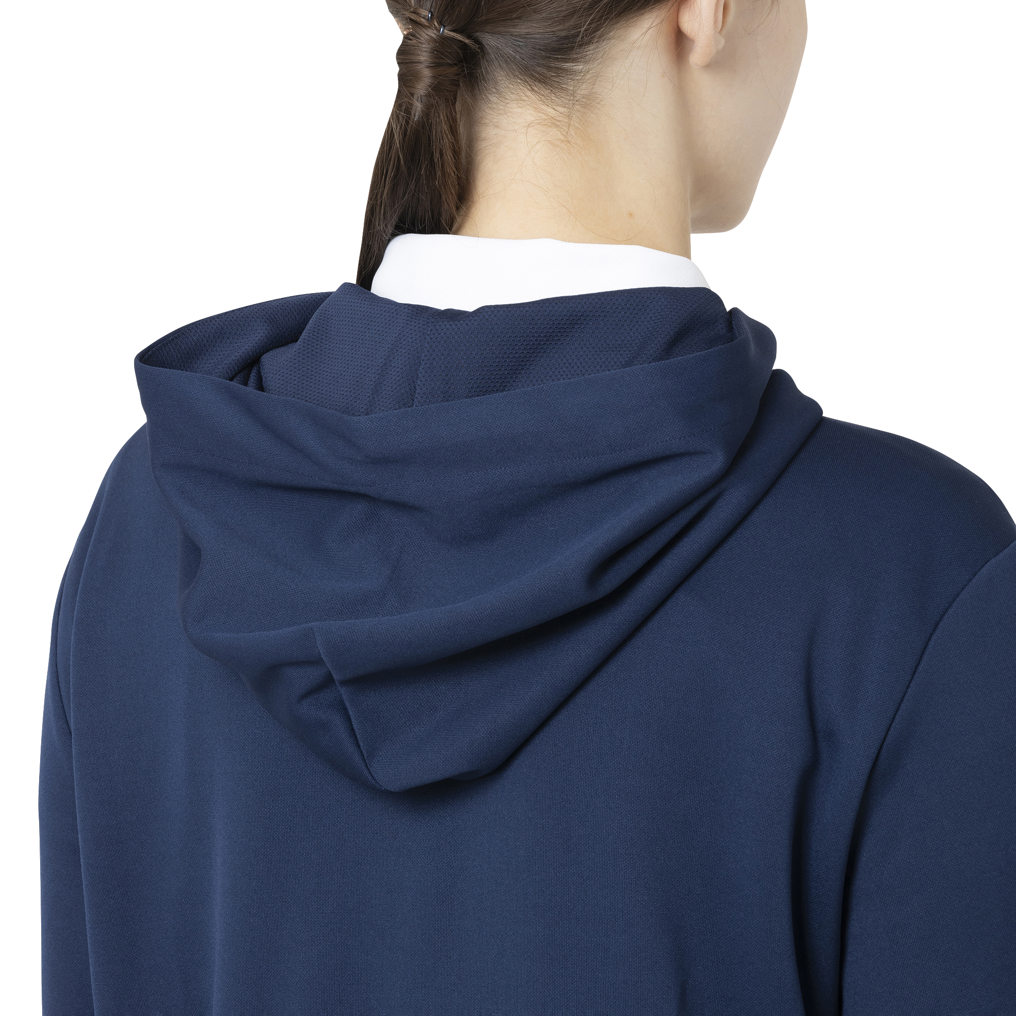 Essential Womens LtWt L/S ストレッチフーディープルオーバー