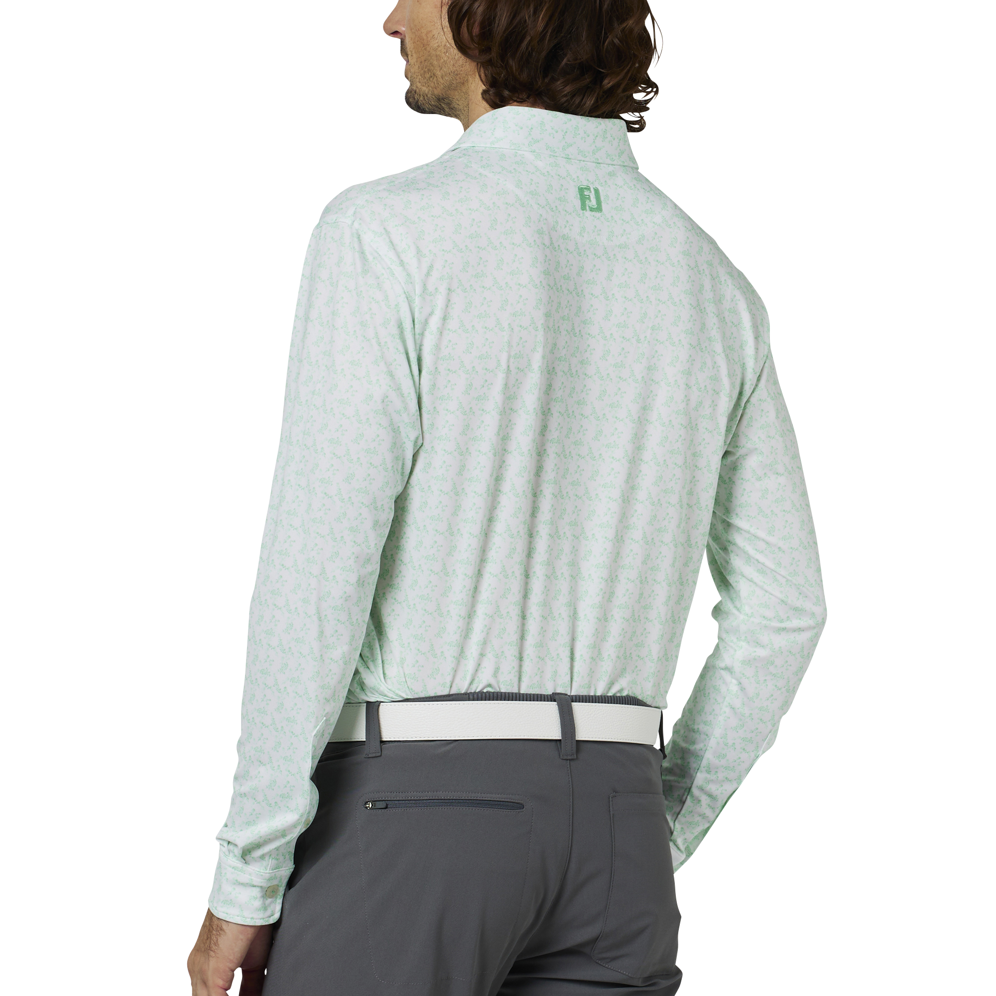 ヴィンテージフラワープリント長袖シャツ