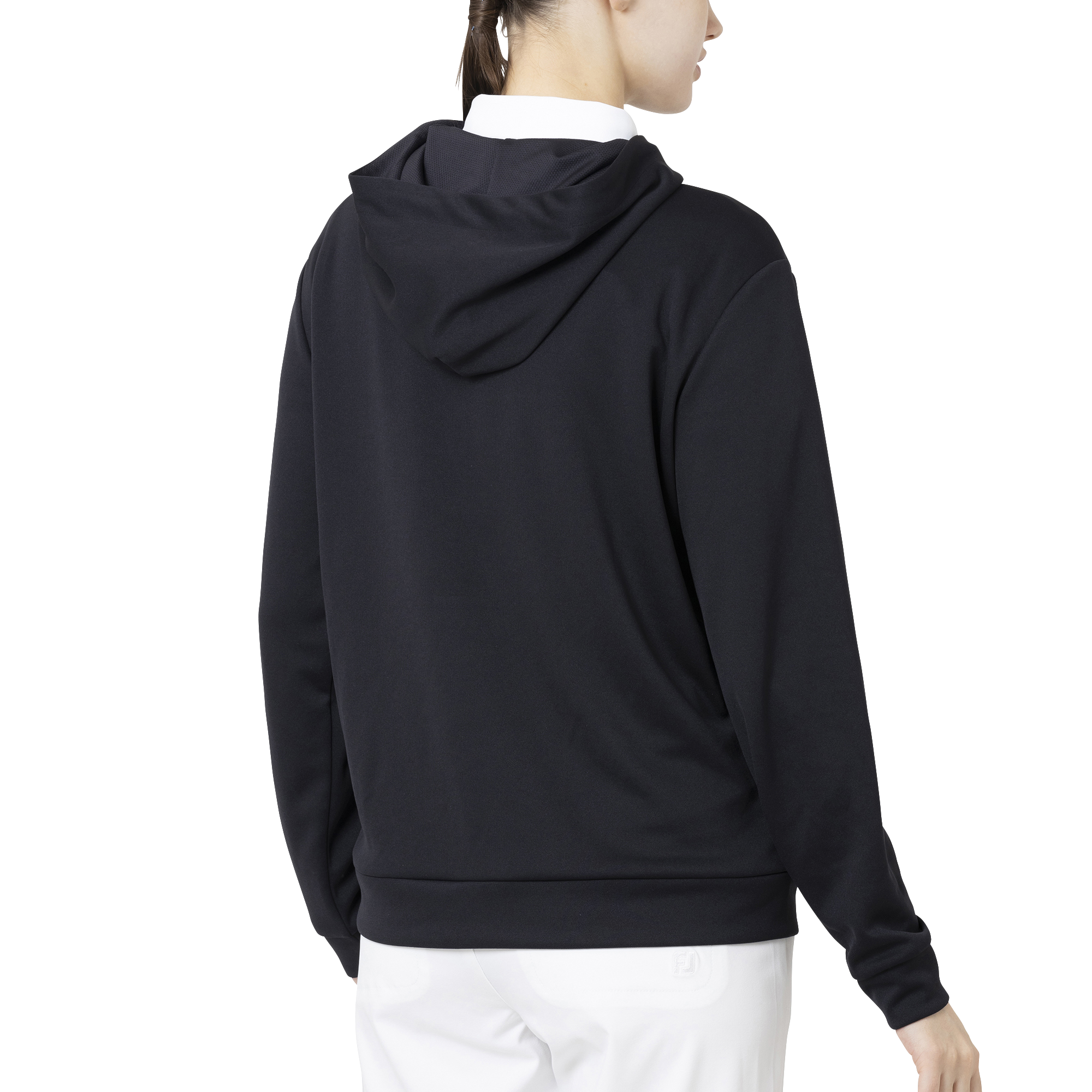 Essential Womens LtWt L/S ストレッチフーディープルオーバー