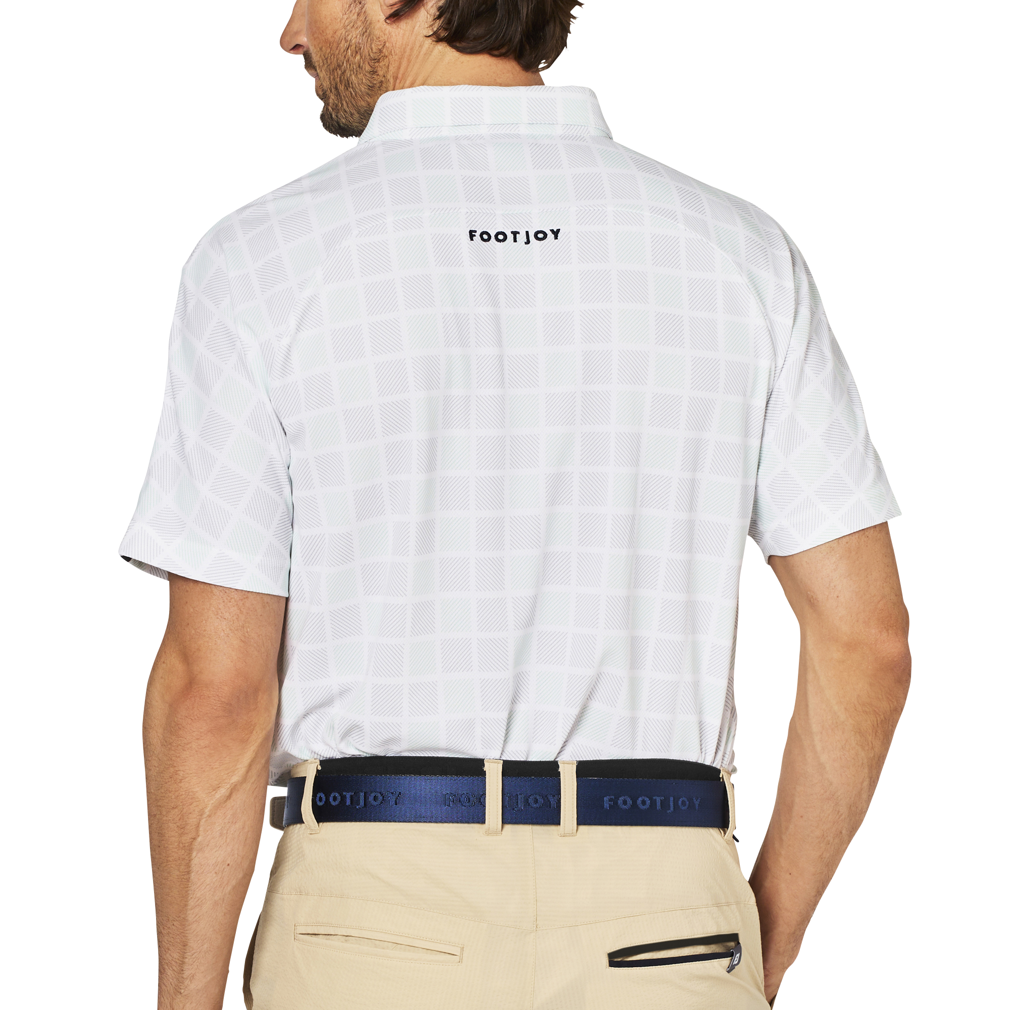 スクエアチェックスナップボタン半袖シャツ