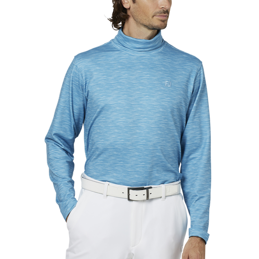 スペースダイロールネック裏起毛長袖シャツ