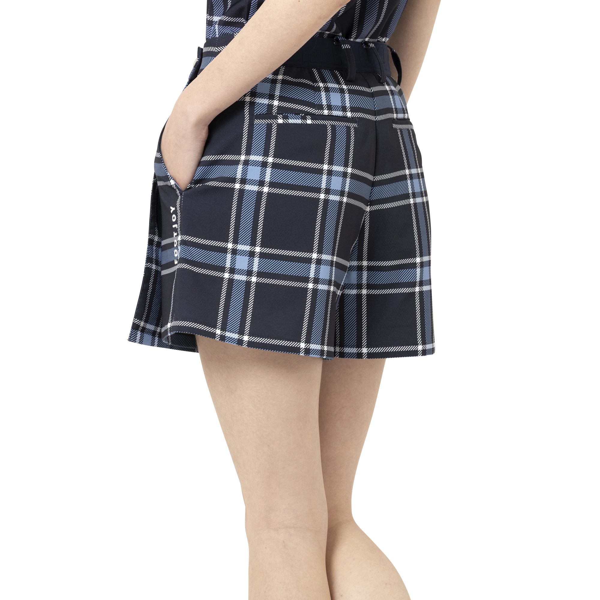 TWINSOF チェックプリント2WAYキュロット