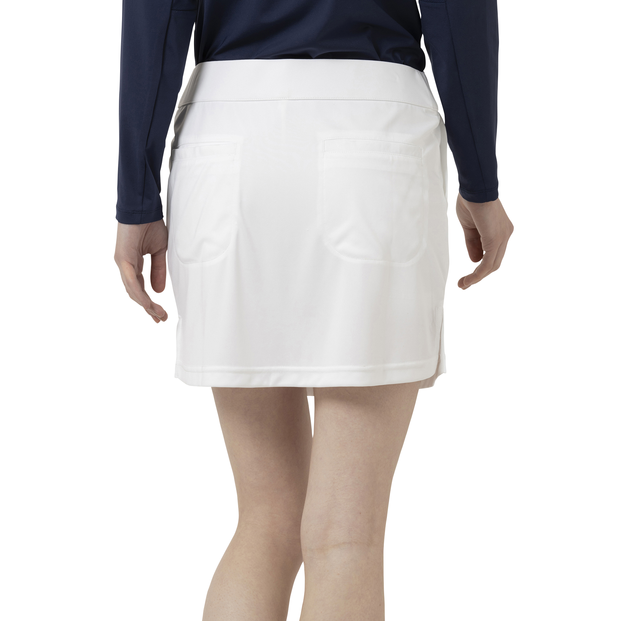 ウエストゴムソリッドスカート