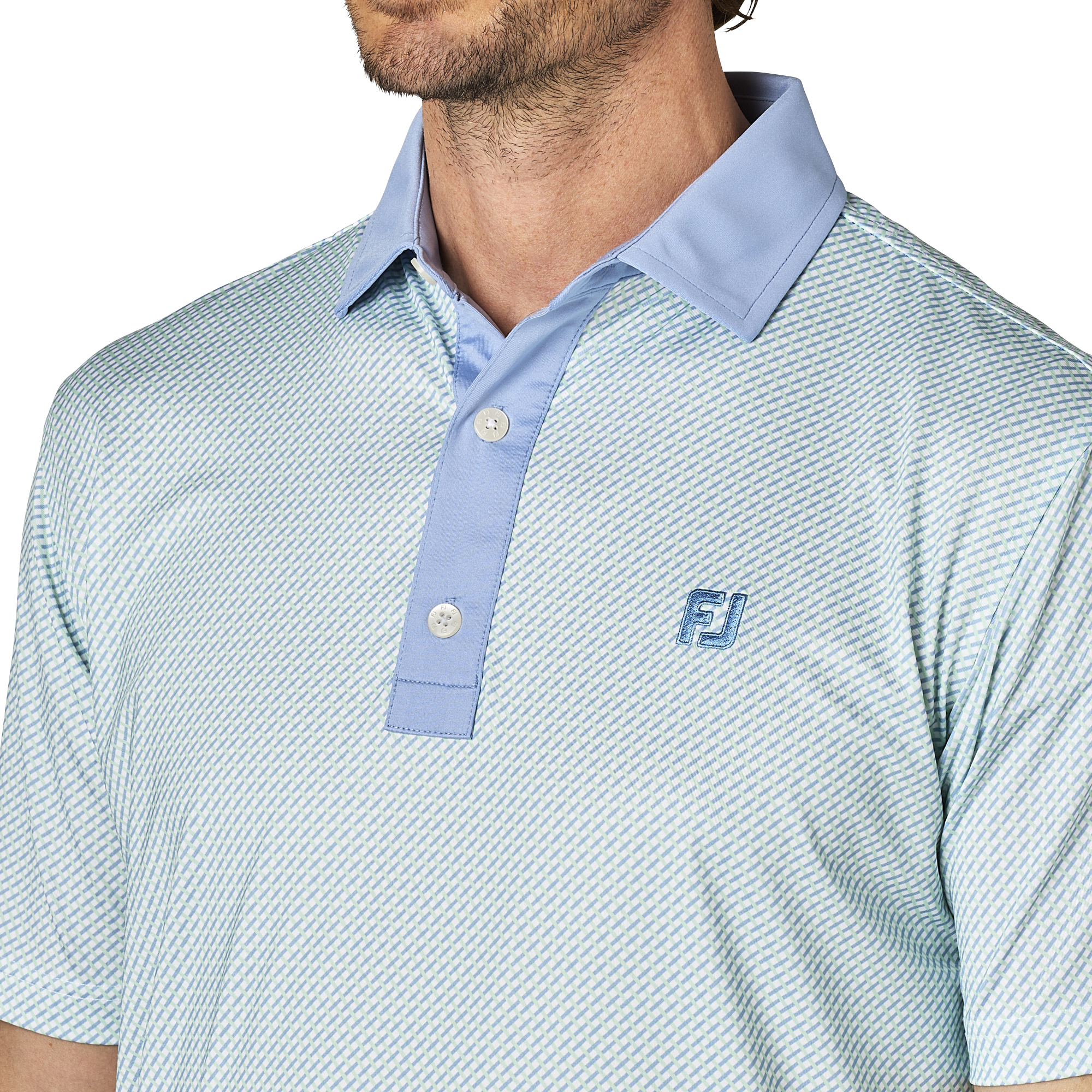 ダイアゴナル半袖クレリックシャツ