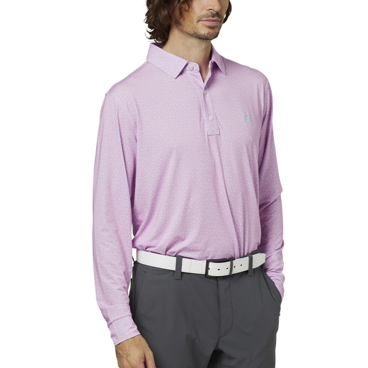 バードプリント長袖シャツ