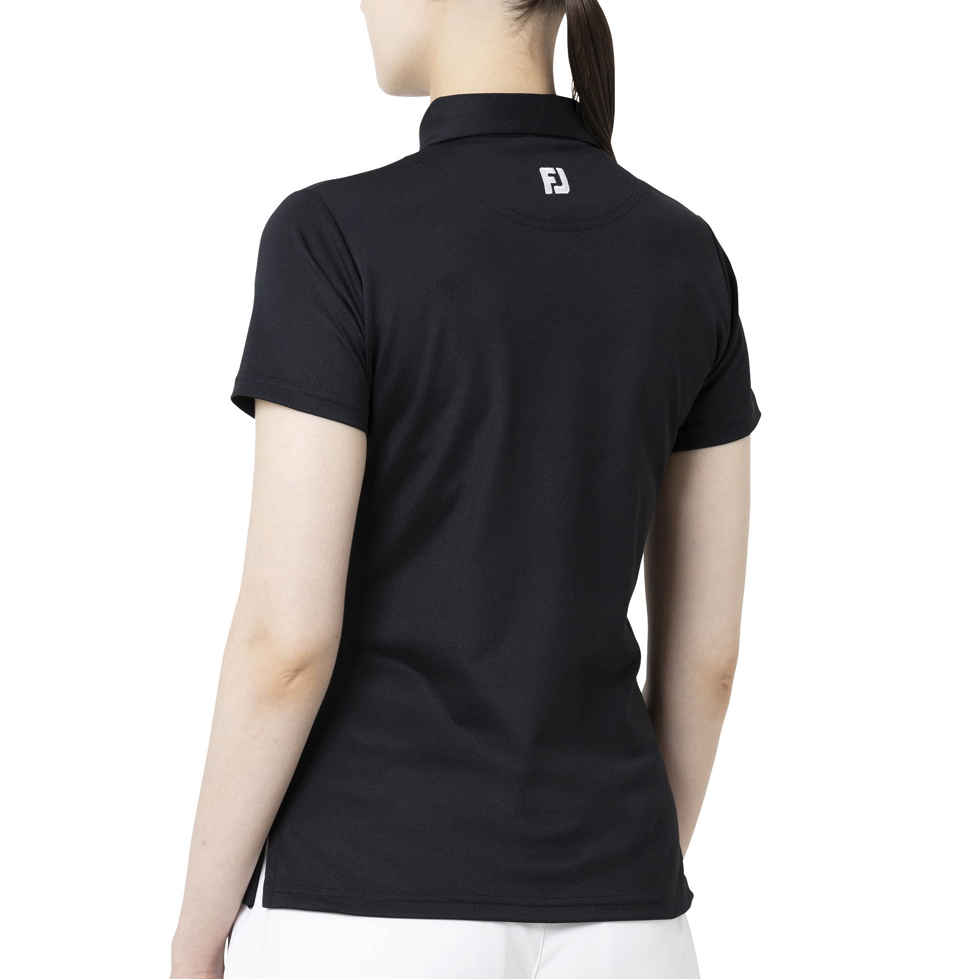 Essential Womens Solid ストレッチ鹿の子半袖シャツ