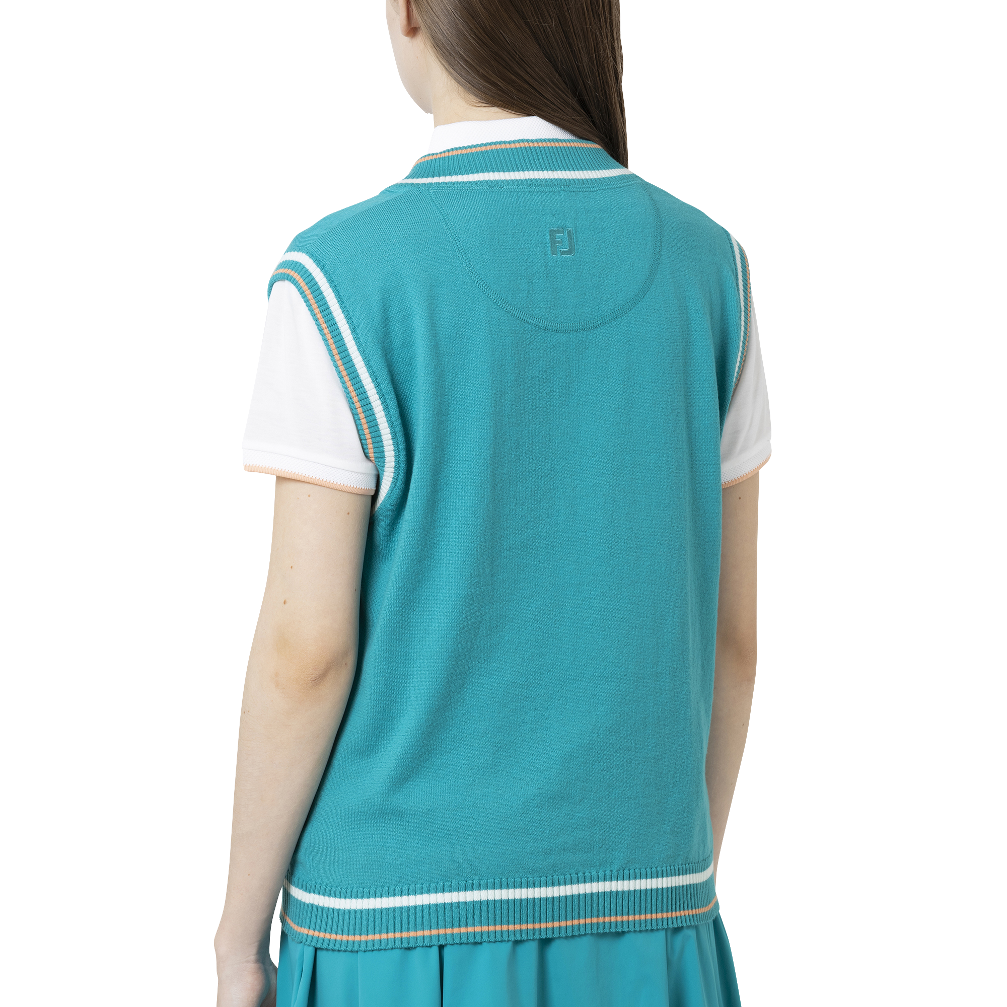 Womens ワイドVネックニットベスト