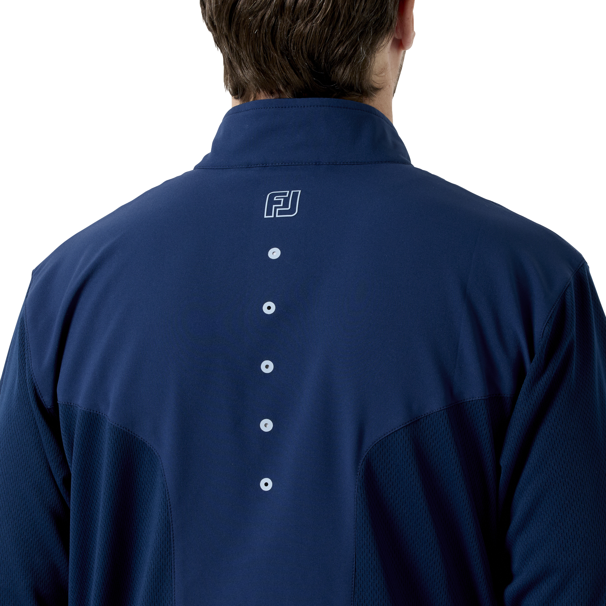 Essential M's カラーブロック ストレッチライル半袖シャツ