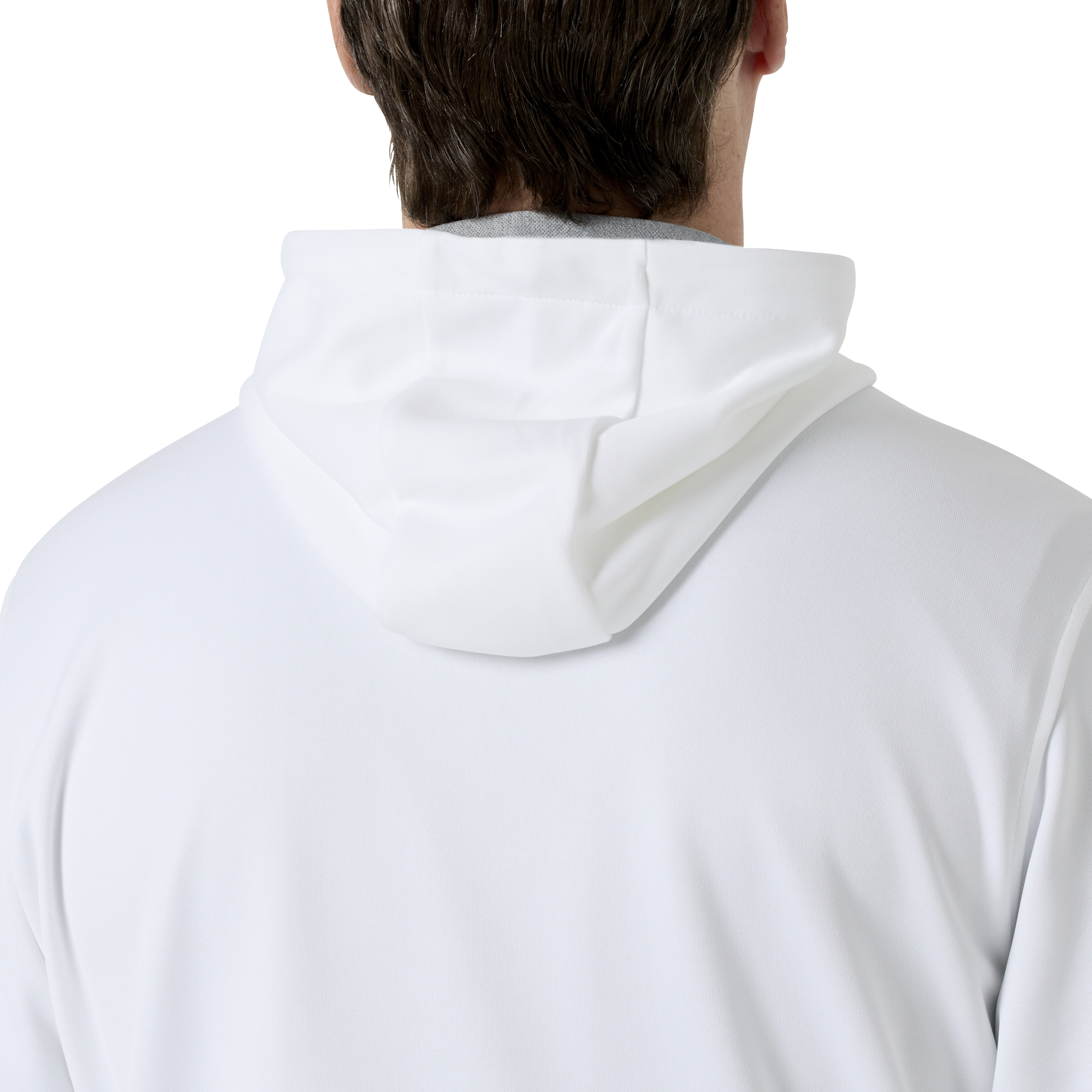 Essential Mens LtWt L/S ストレッチフーディープルオーバー