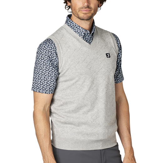 アーガイル柄Vネックセーターベスト