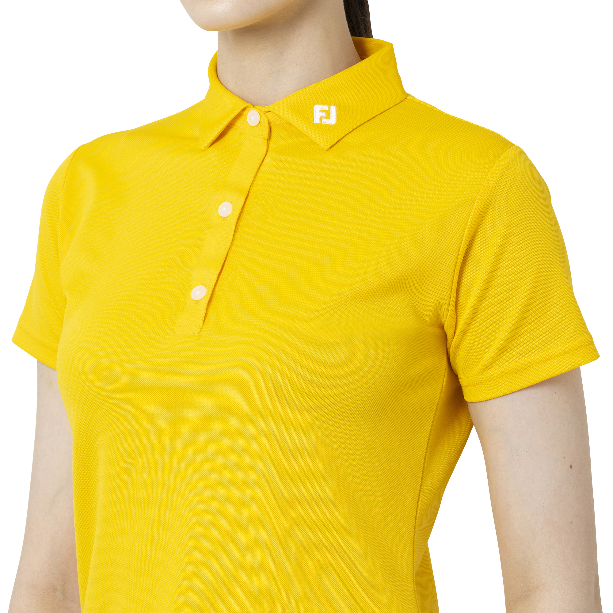 Essential Womens Solid ストレッチ鹿の子半袖シャツ