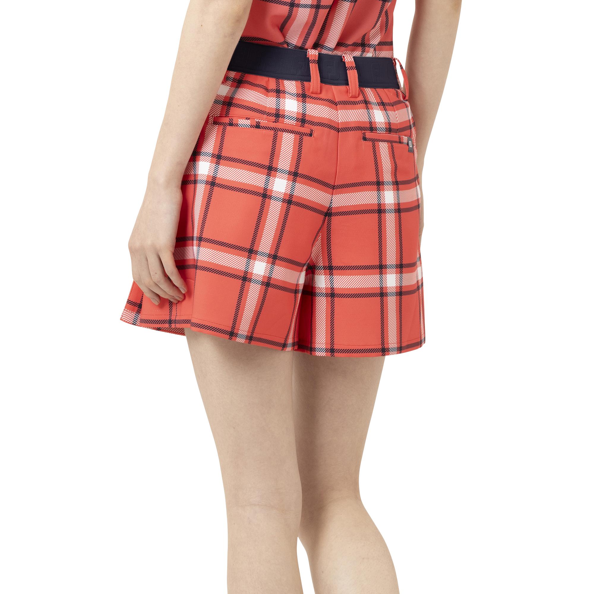 TWINSOF チェックプリント2WAYキュロット