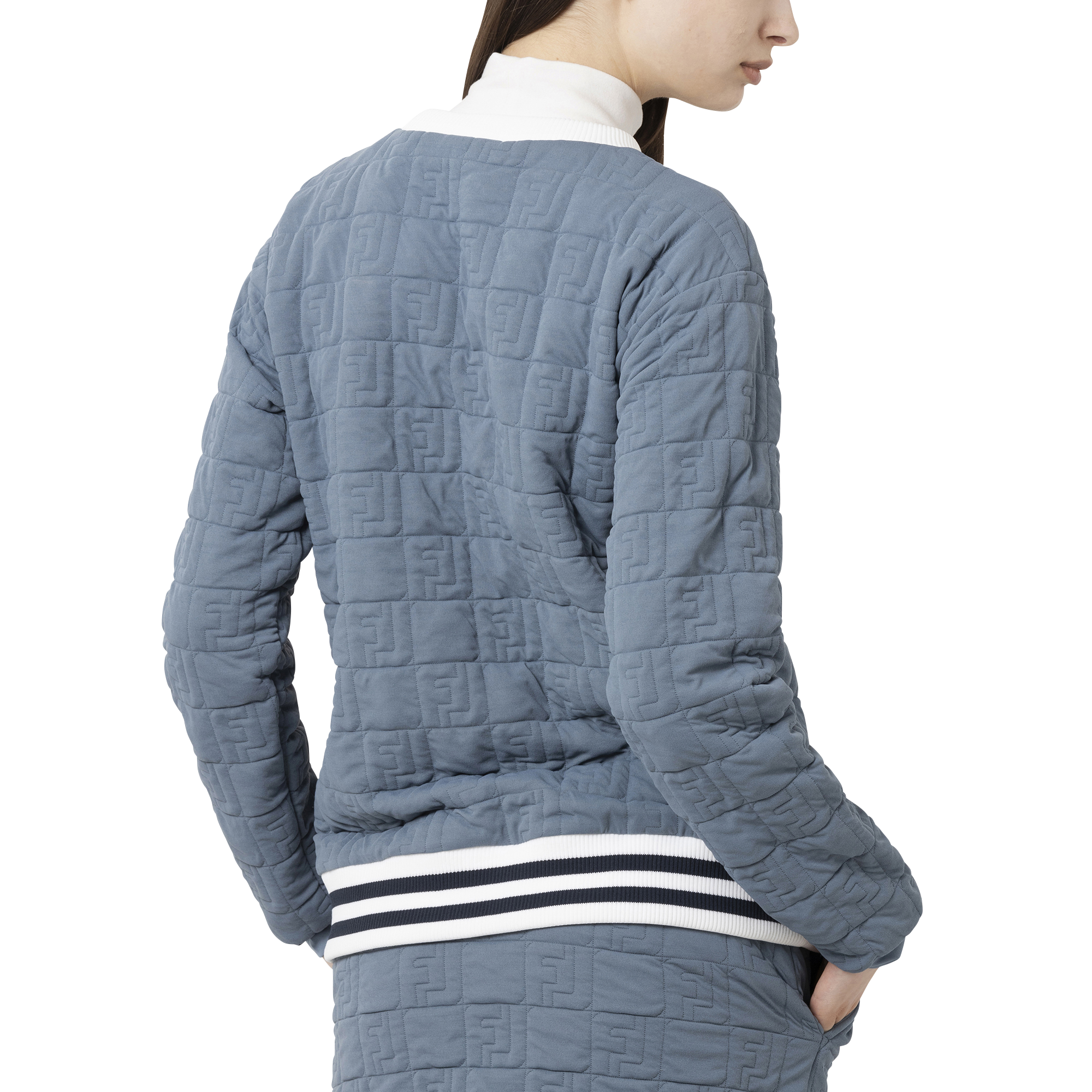 FJロゴジャカード長袖クルーネックプルオーバー