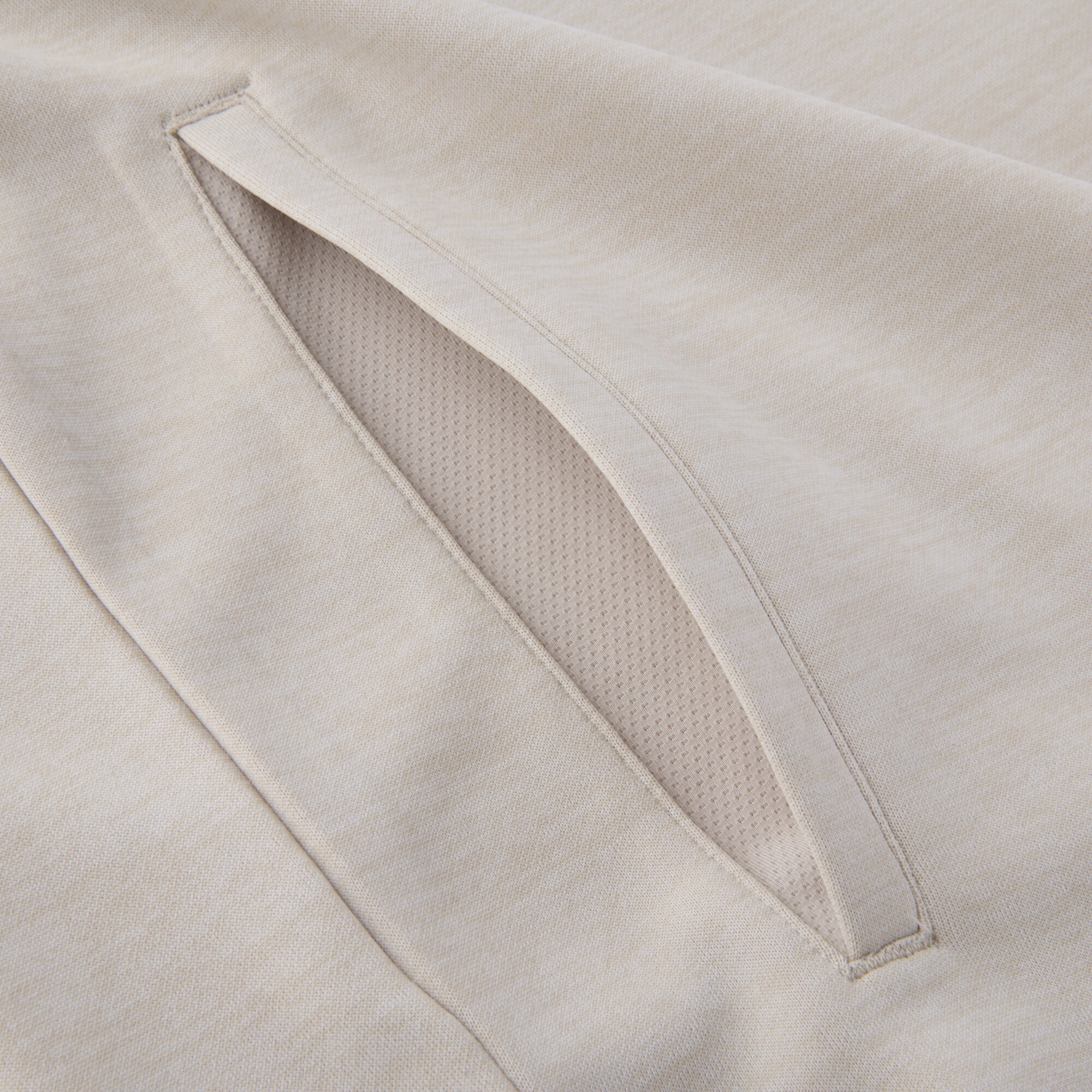 Essential Mens LtWt L/S ストレッチフーディープルオーバー