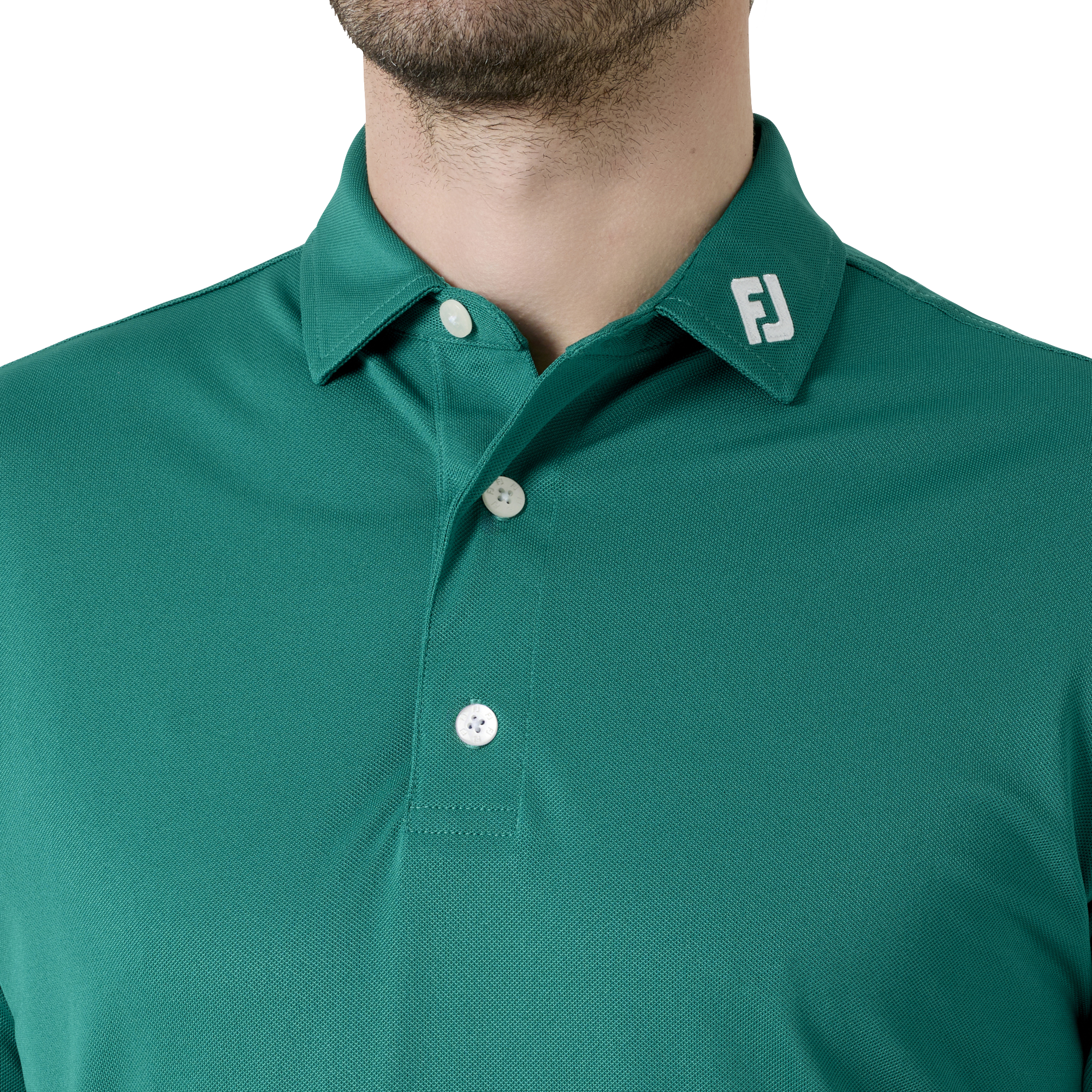 Essential Mens Solid ストレッチ鹿の子半袖シャツ