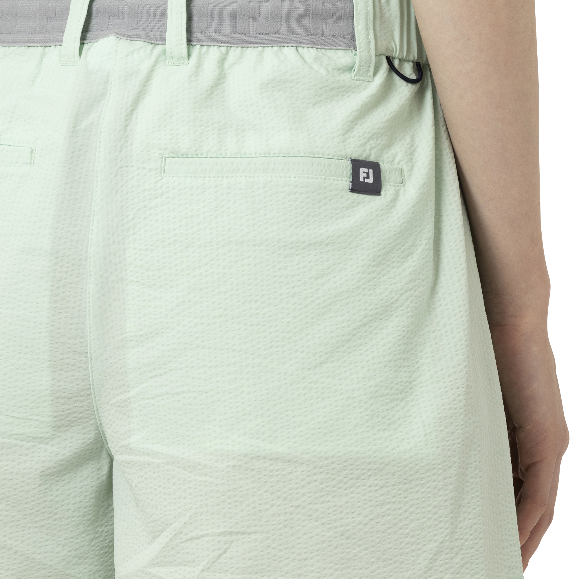 シアサッカーウエストゴムキュロット