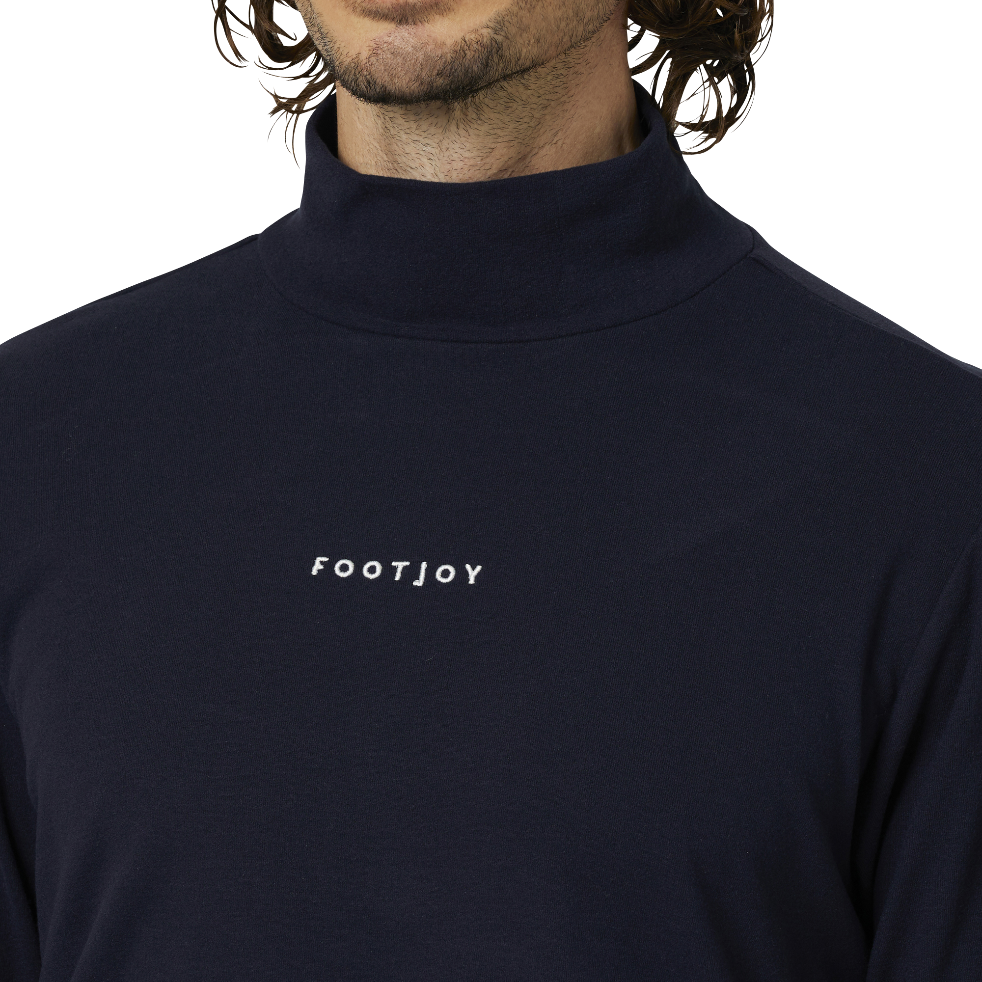 ハイストレッチ長袖ハイネックシャツ