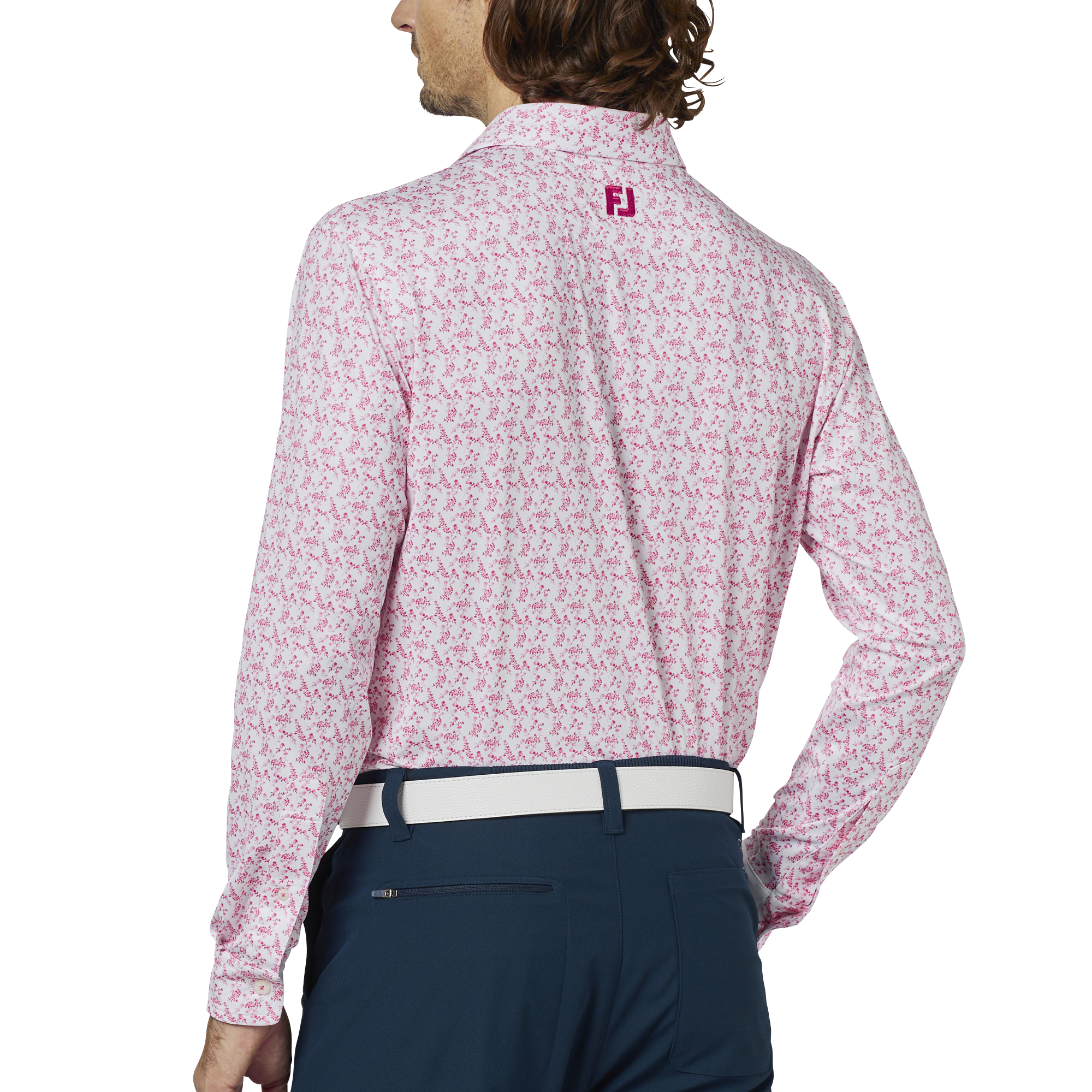 ヴィンテージフラワープリント長袖シャツ