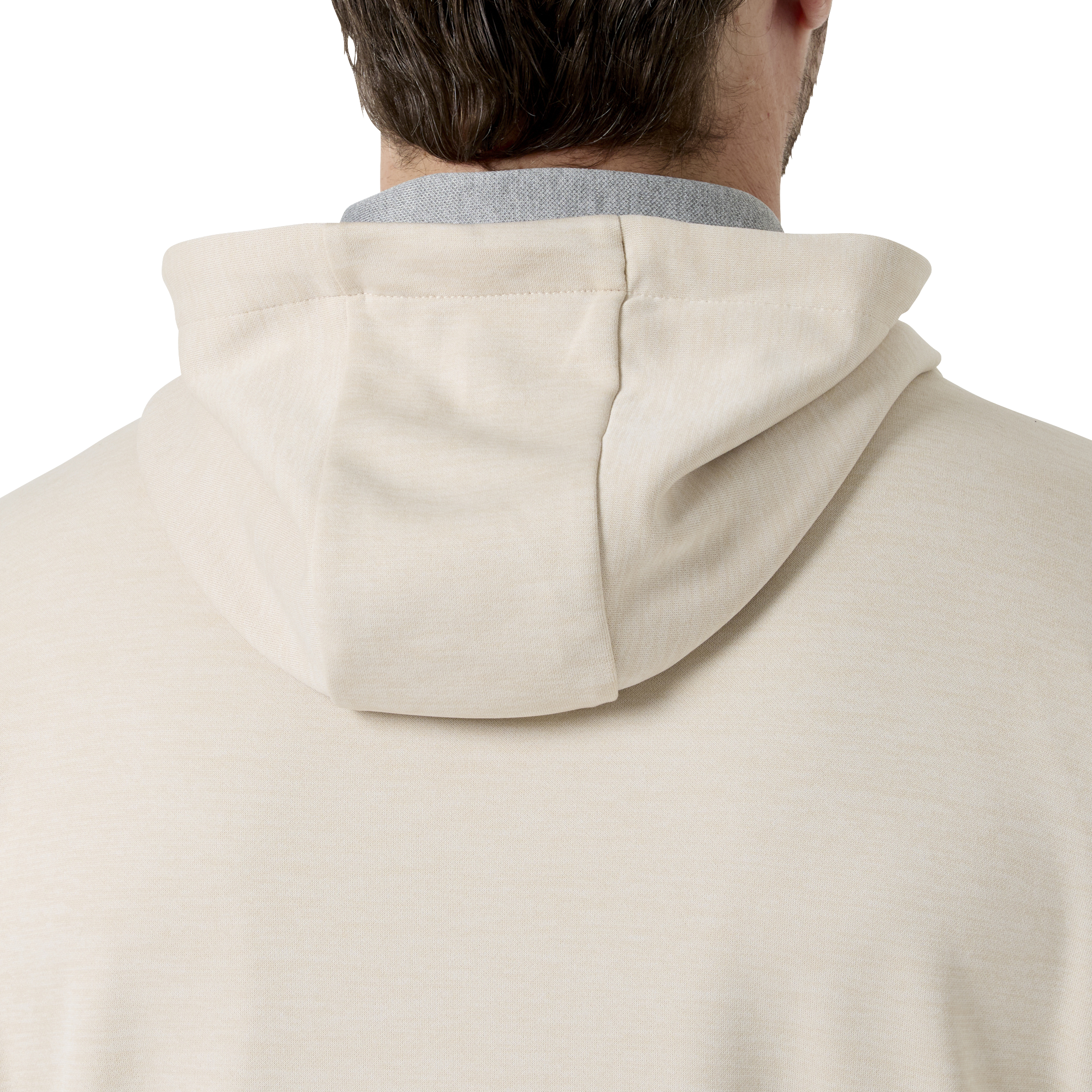 Essential Mens LtWt L/S ストレッチフーディープルオーバー